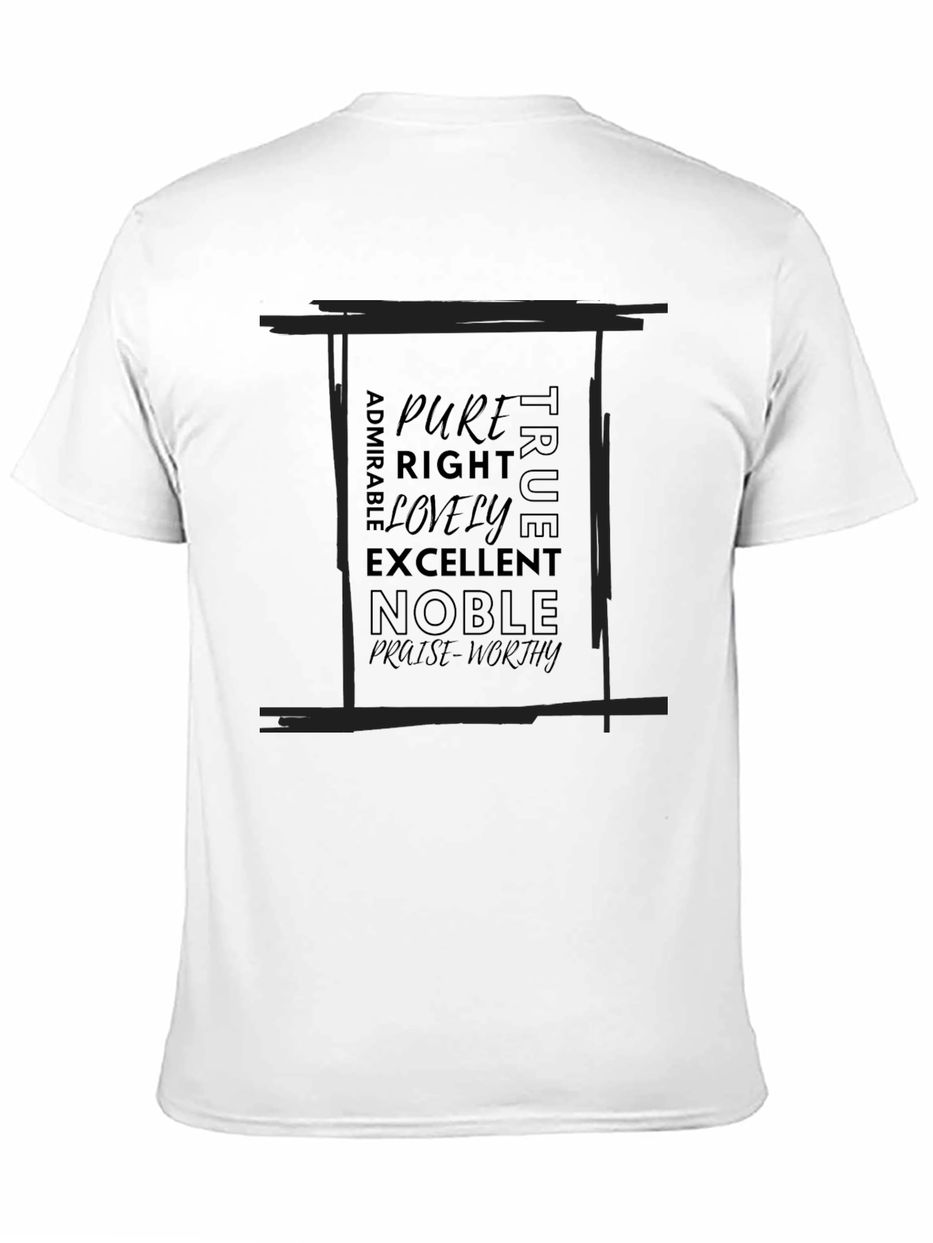 Inspirational Word Art Black T-Shirt