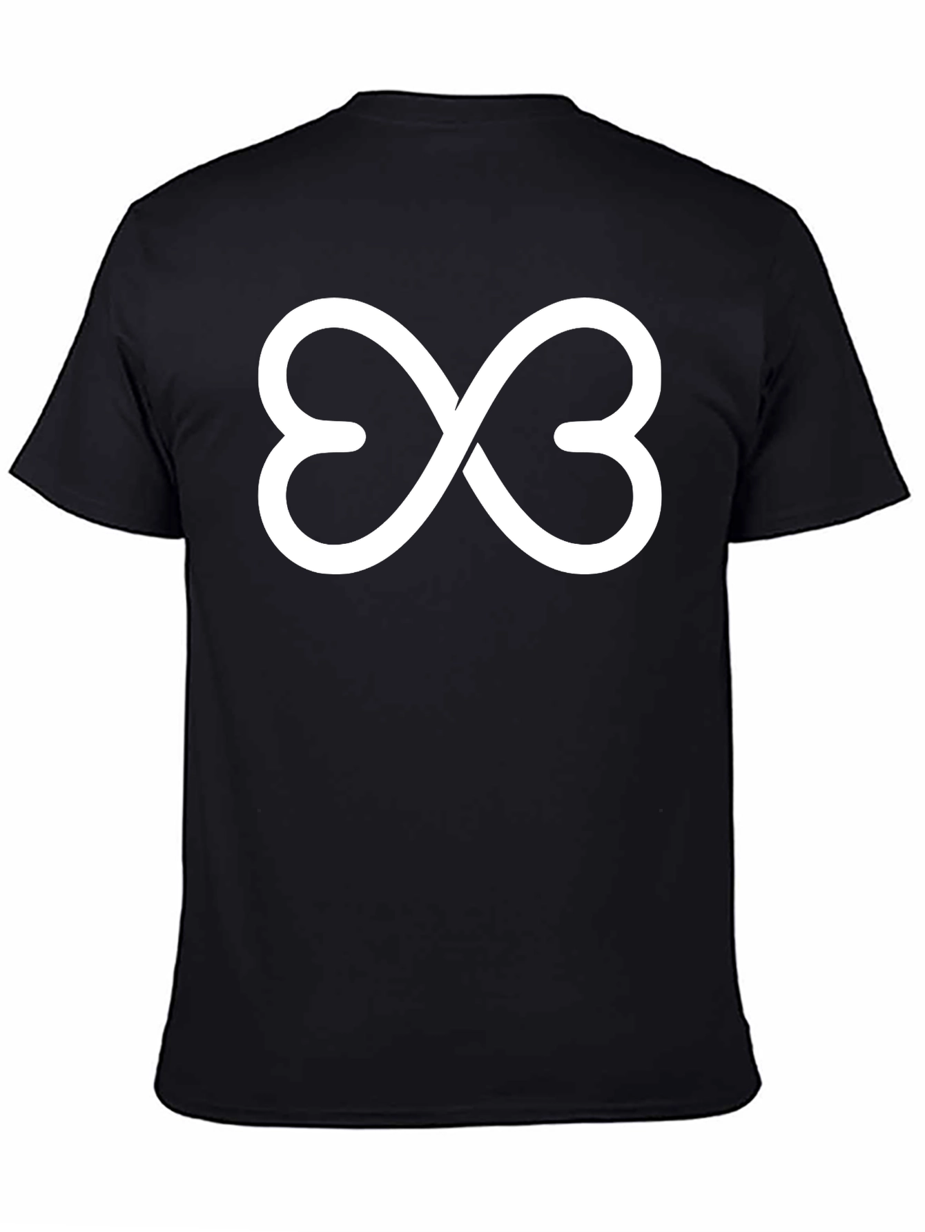 Heart Infinity Symbol Graphic Tee - Black
