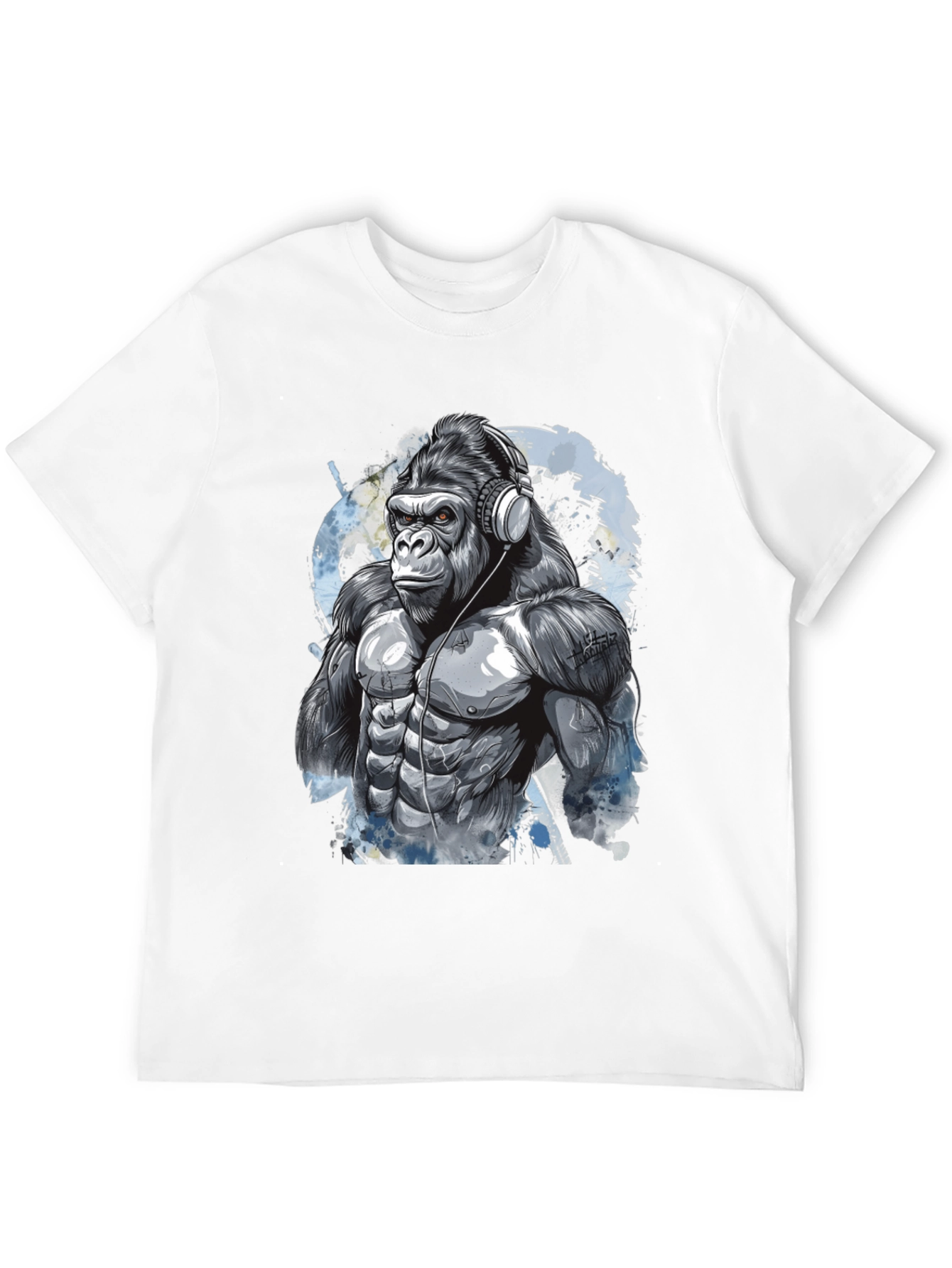 Gorilla DJ Graphic Tee - Cool Black T-Shirt