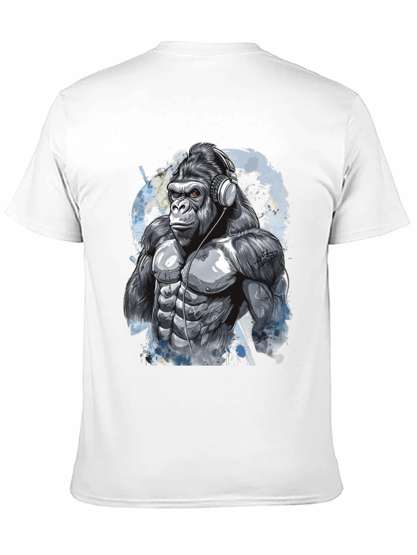 Gorilla DJ Graphic Tee - Cool Black T-Shirt