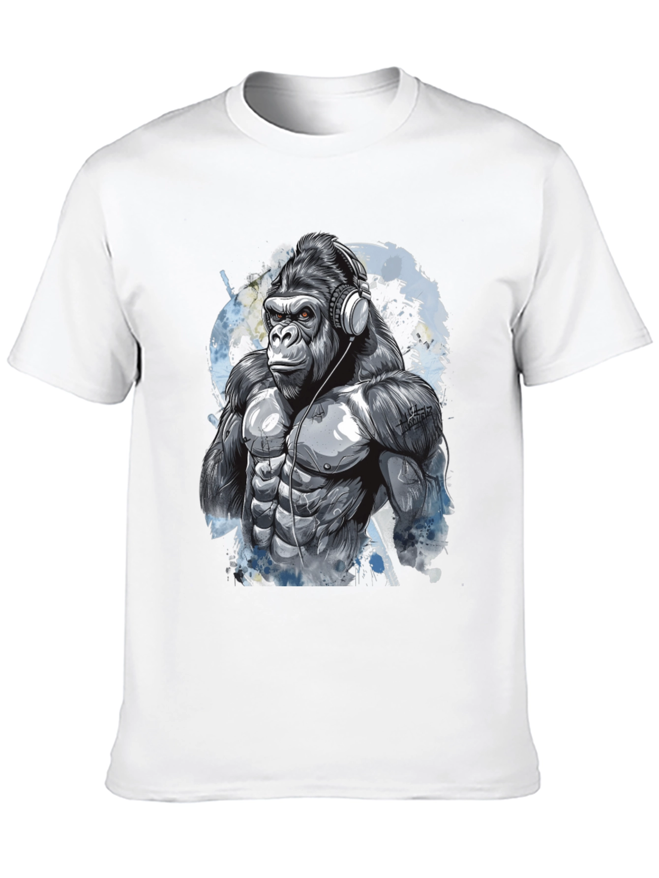 Gorilla DJ Graphic Tee - Cool Black T-Shirt
