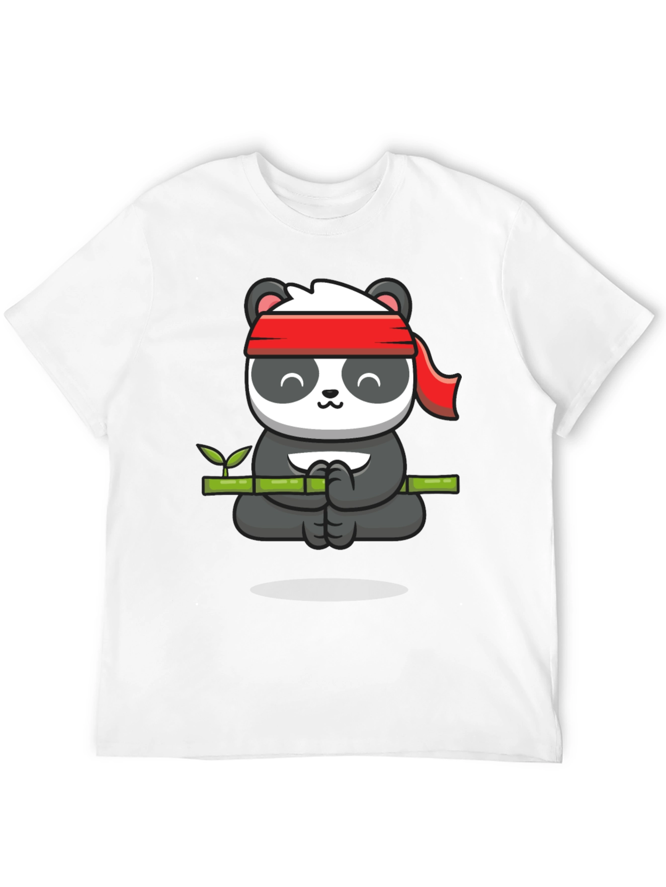Zen Panda T-Shirt - Meditating Panda on Bamboo