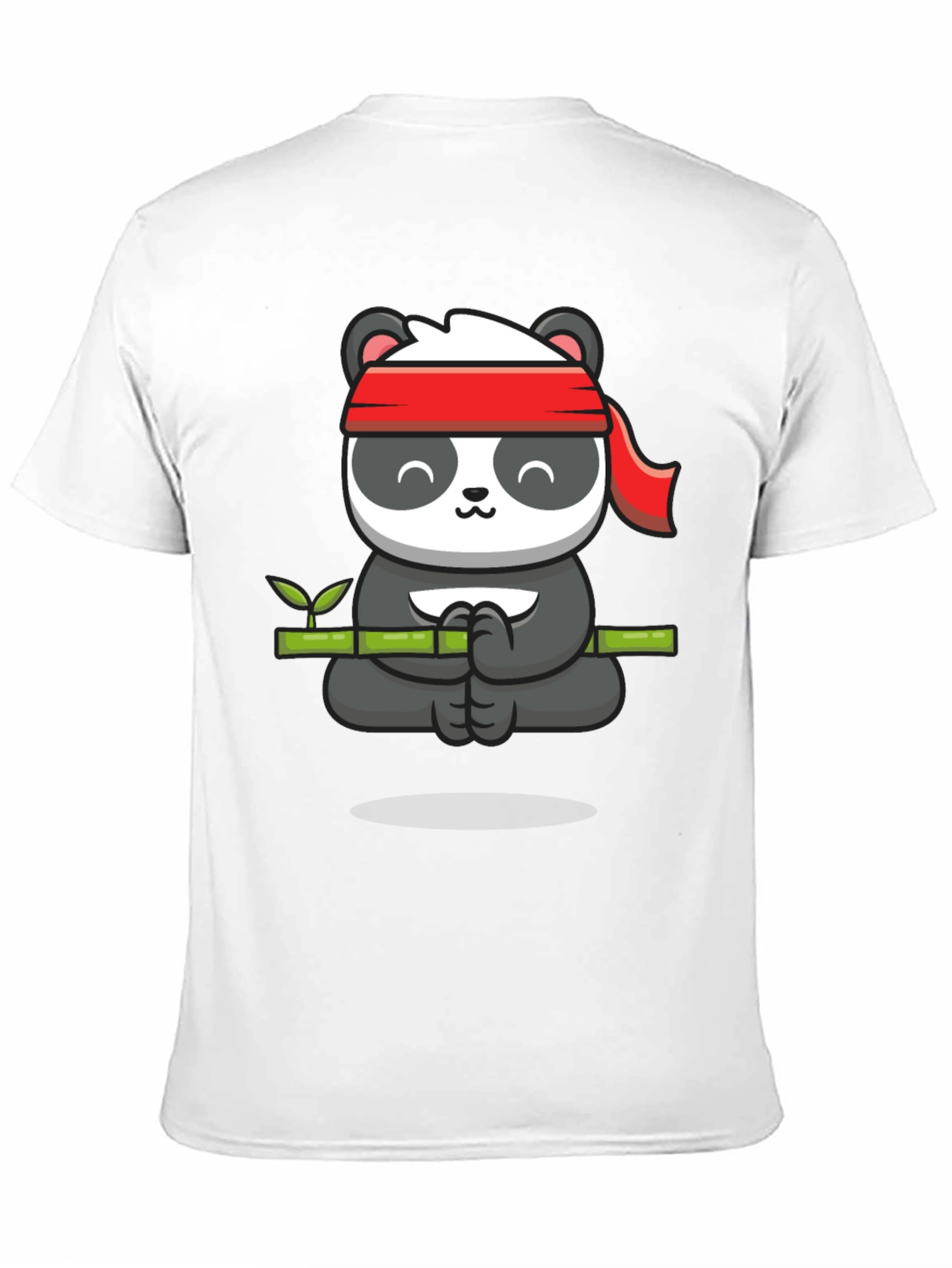 Zen Panda T-Shirt - Meditating Panda on Bamboo