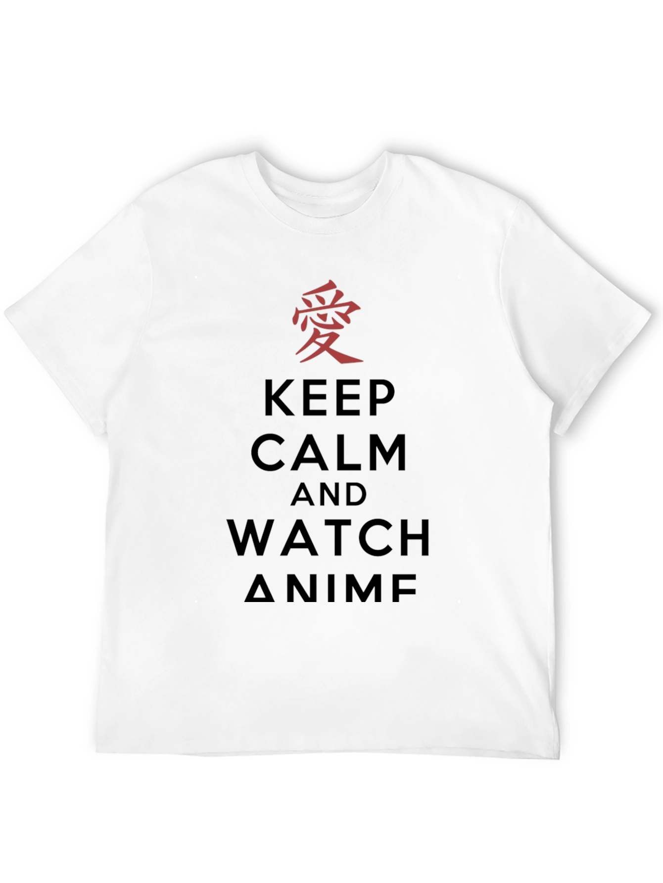 Keep Calm & Watch Anime T-Shirt - Black