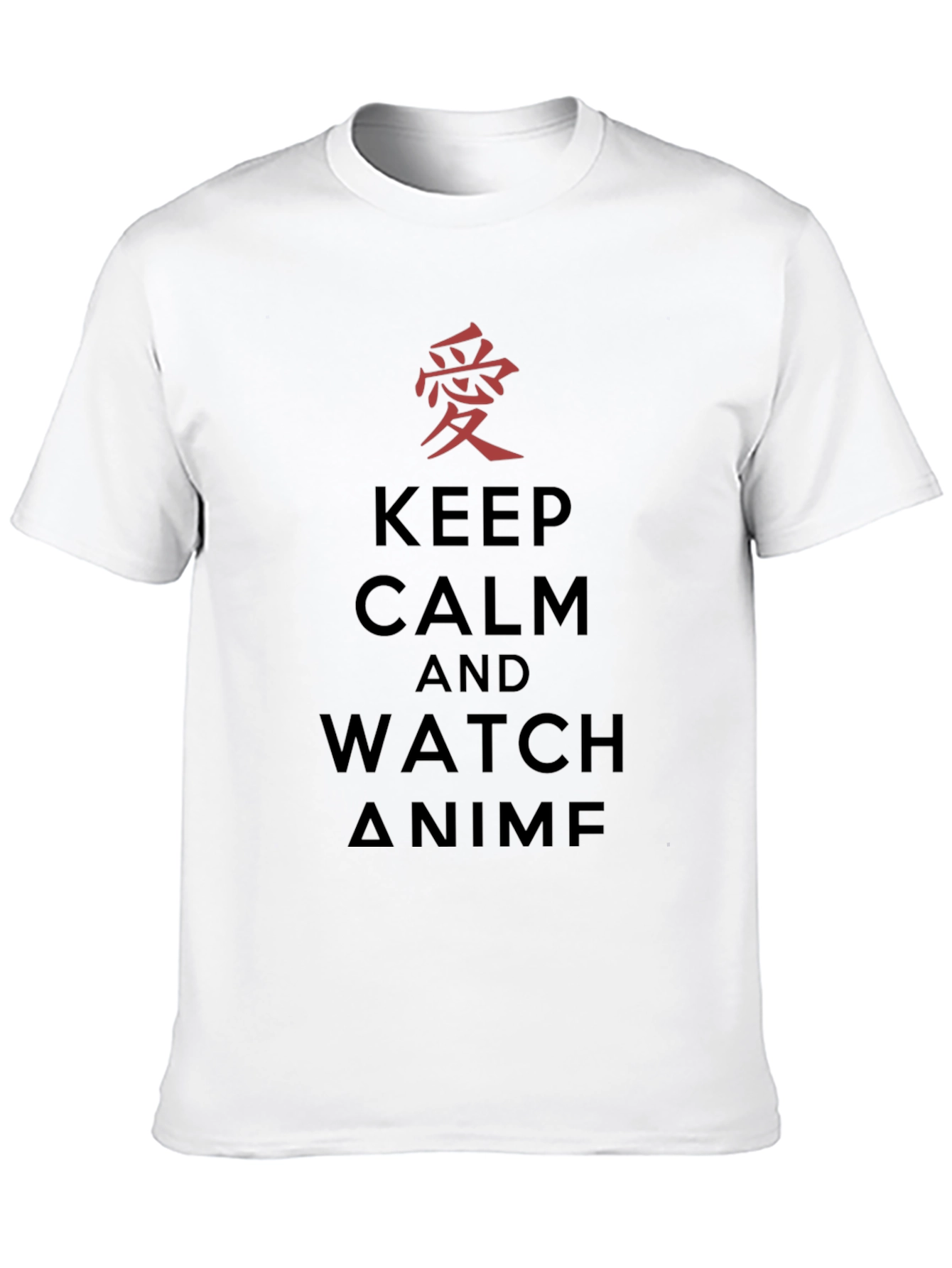 Keep Calm & Watch Anime T-Shirt - Black