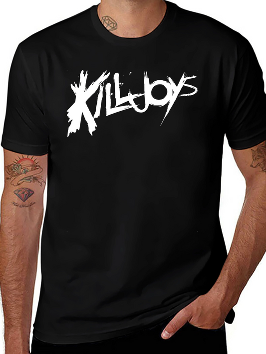Killjoys Black Graphic Tee - Short Sleeve Crew Neck T-Shirt