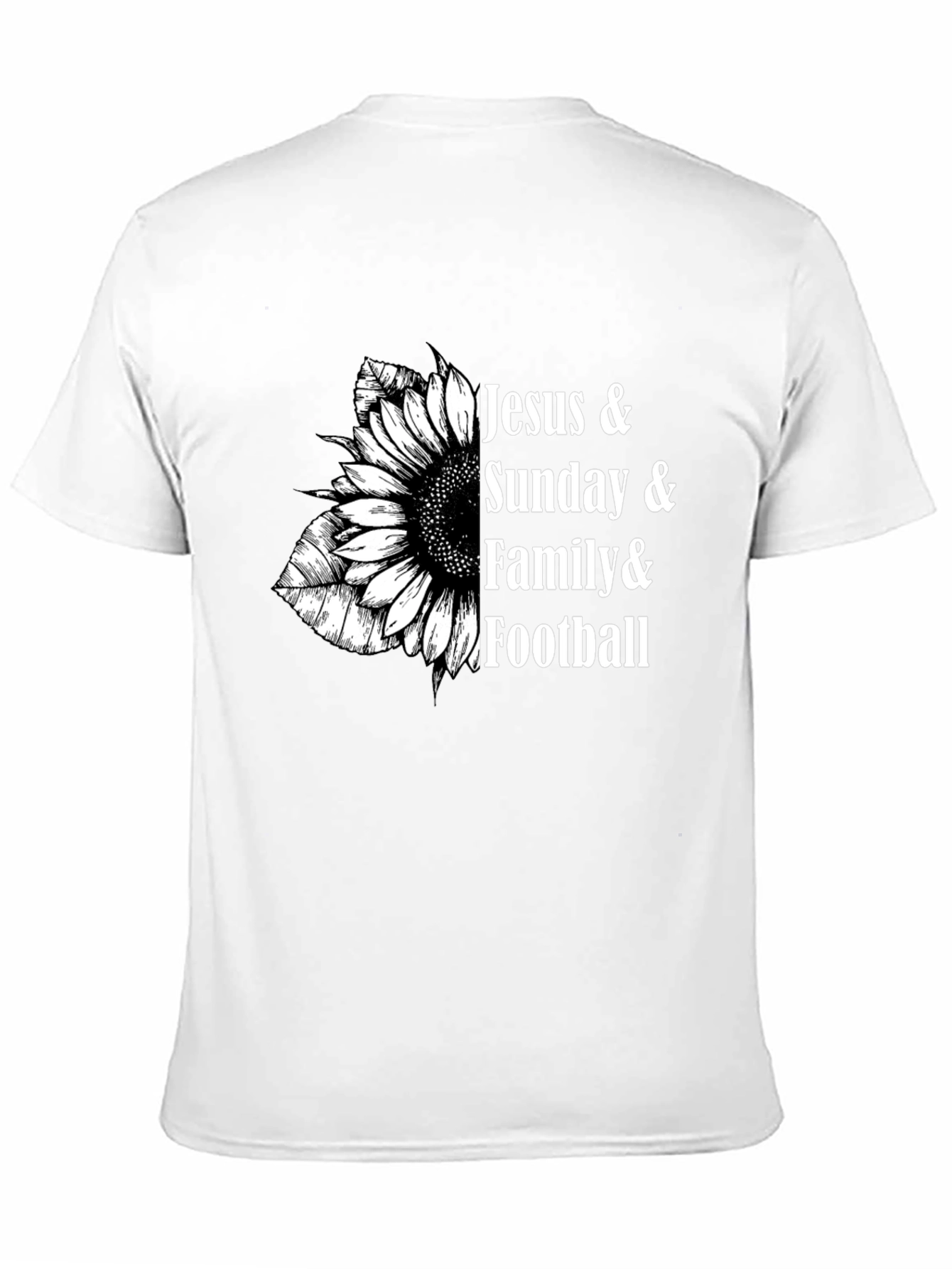 Jesus Sunday Family and Football T-Shirt