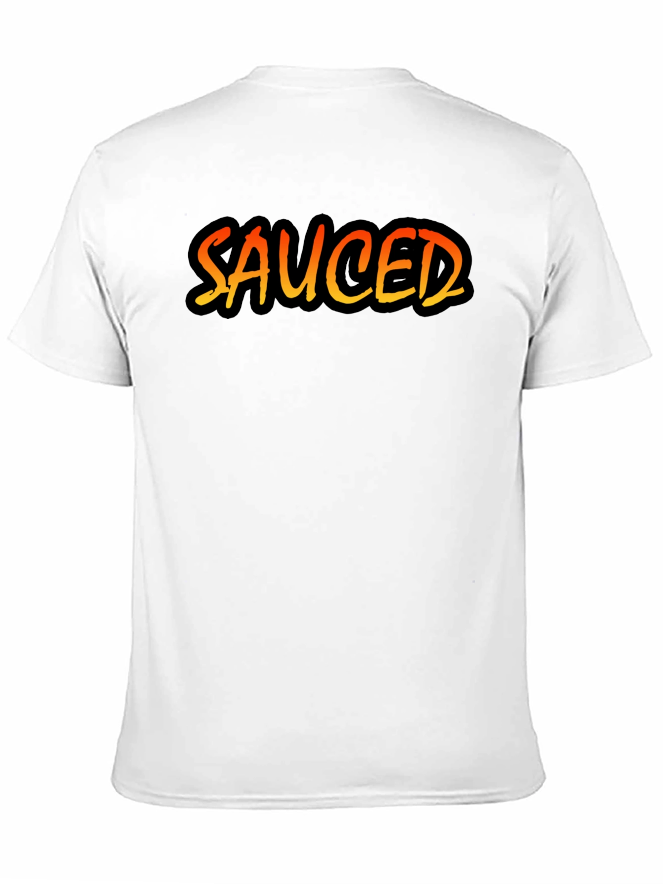 Sauced Graphic Tee - Black Cotton Blend T-Shirt