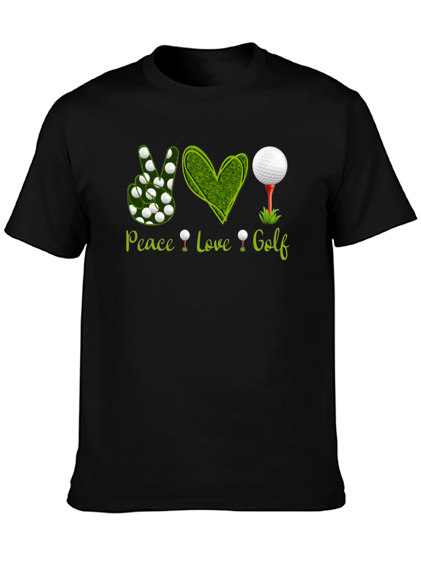 Peace Love Golf T-Shirt - Golfer Apparel