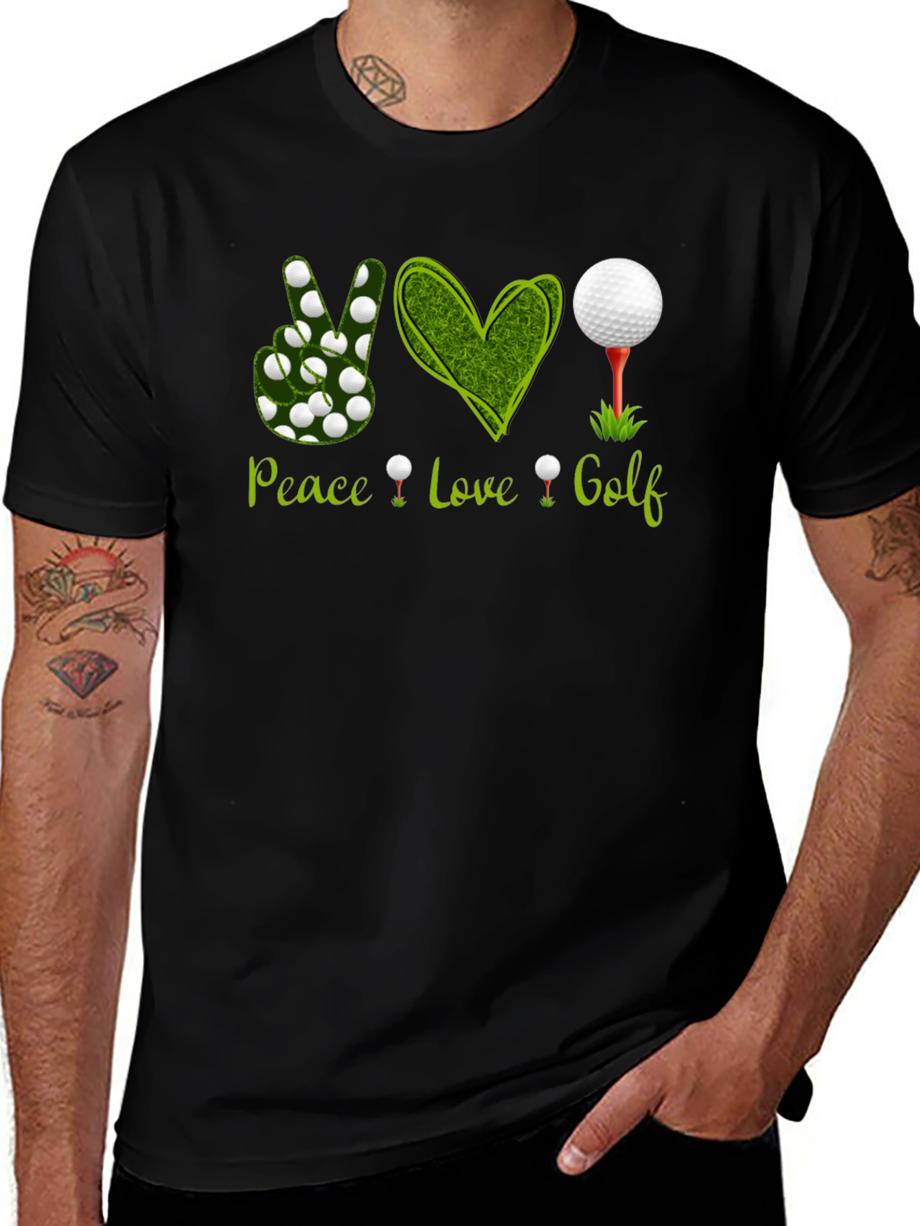 Peace Love Golf T-Shirt - Golfer Apparel