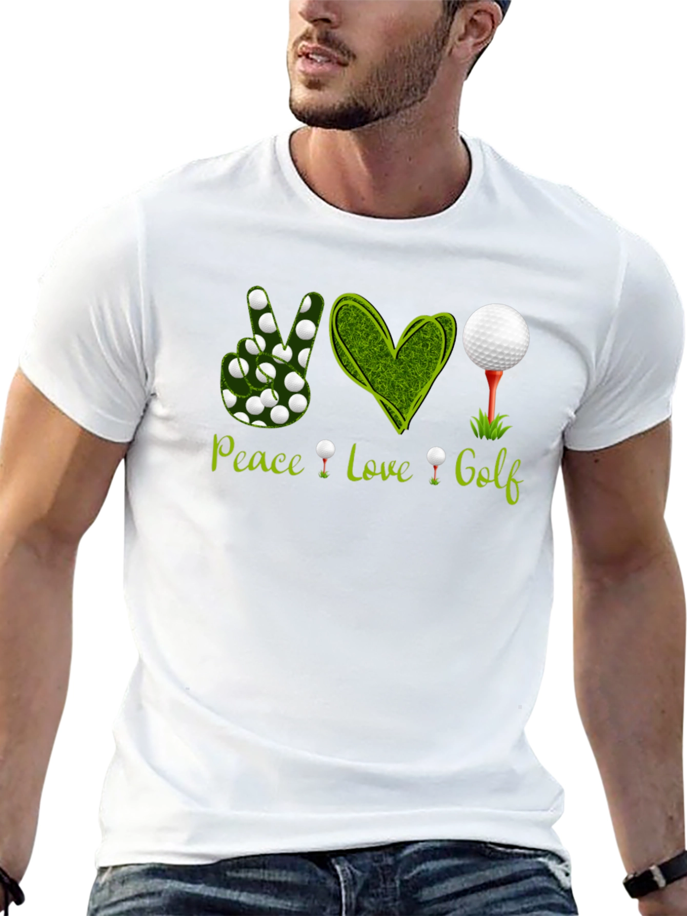 Peace Love Golf T-Shirt - Golfer Apparel