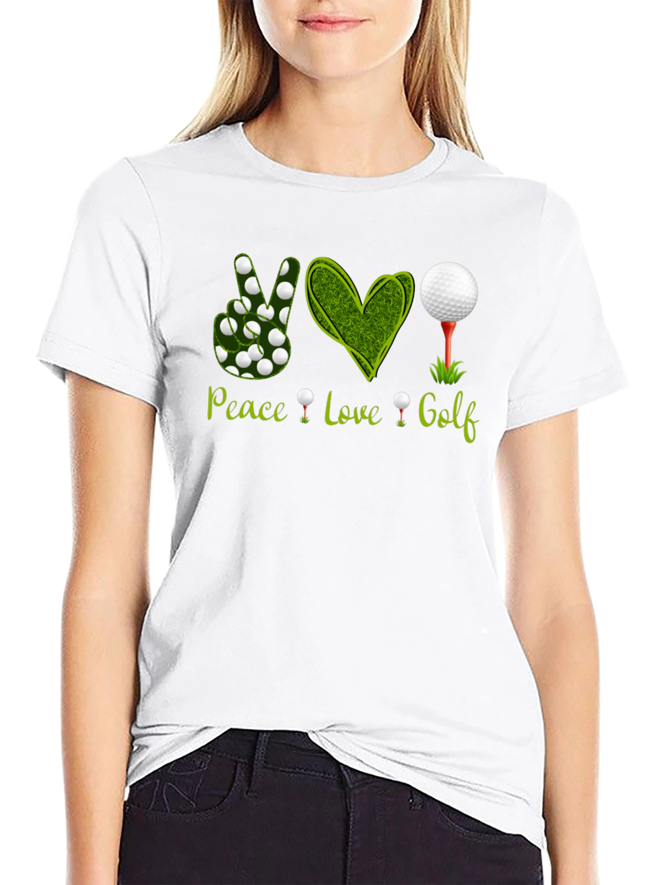 Peace Love Golf T-Shirt - Golfer Apparel