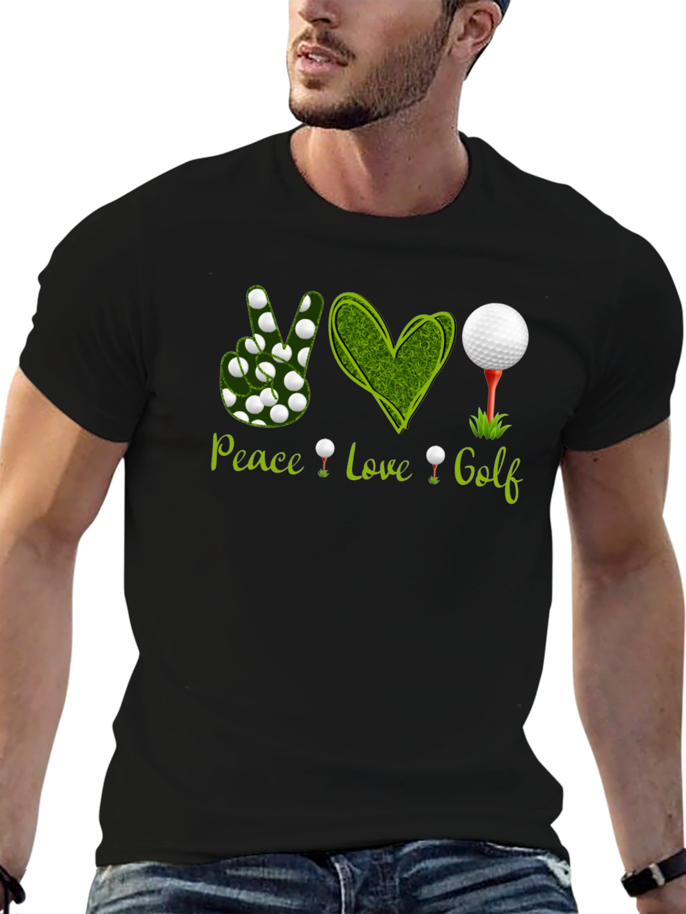 Peace Love Golf T-Shirt - Golfer Apparel