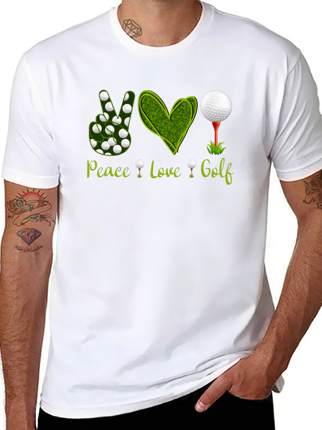 Peace Love Golf T-Shirt - Golfer Apparel
