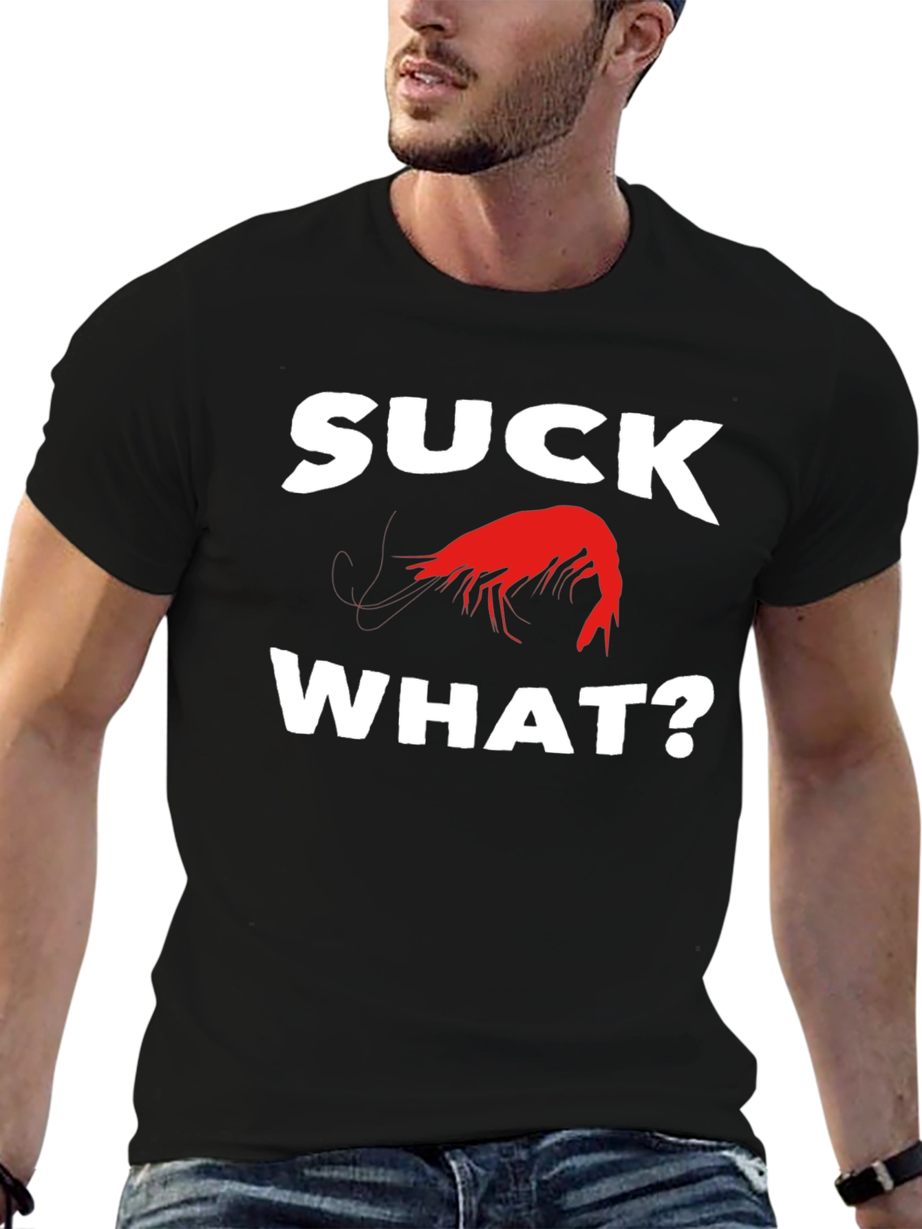 Suck Crawfish T-Shirt Funny Cajun Louisiana Tee