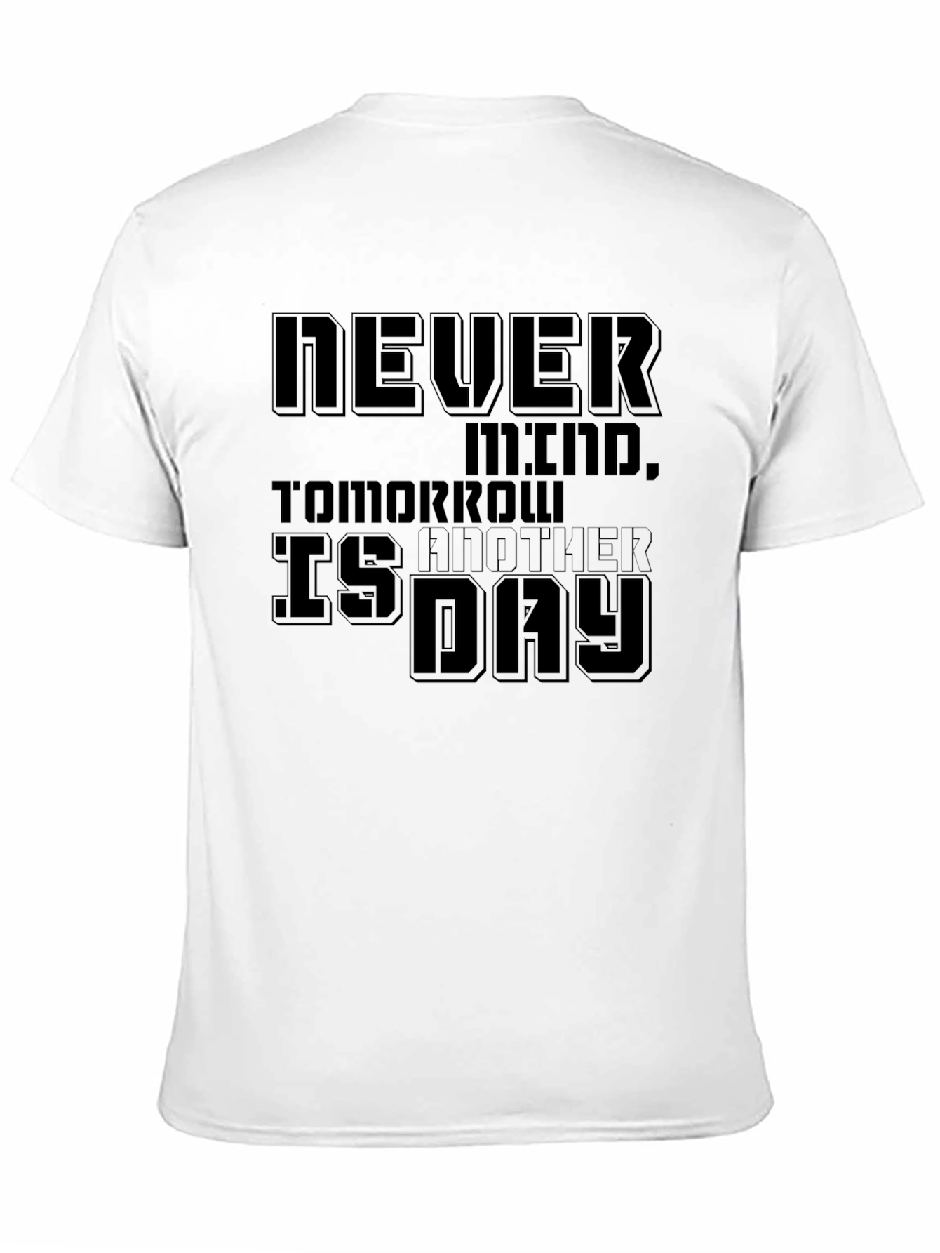 Never Mind Black Graphic T-Shirt