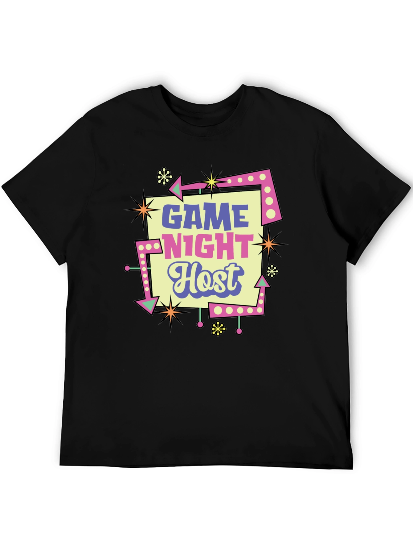 Game Night Host Retro Style T-Shirt