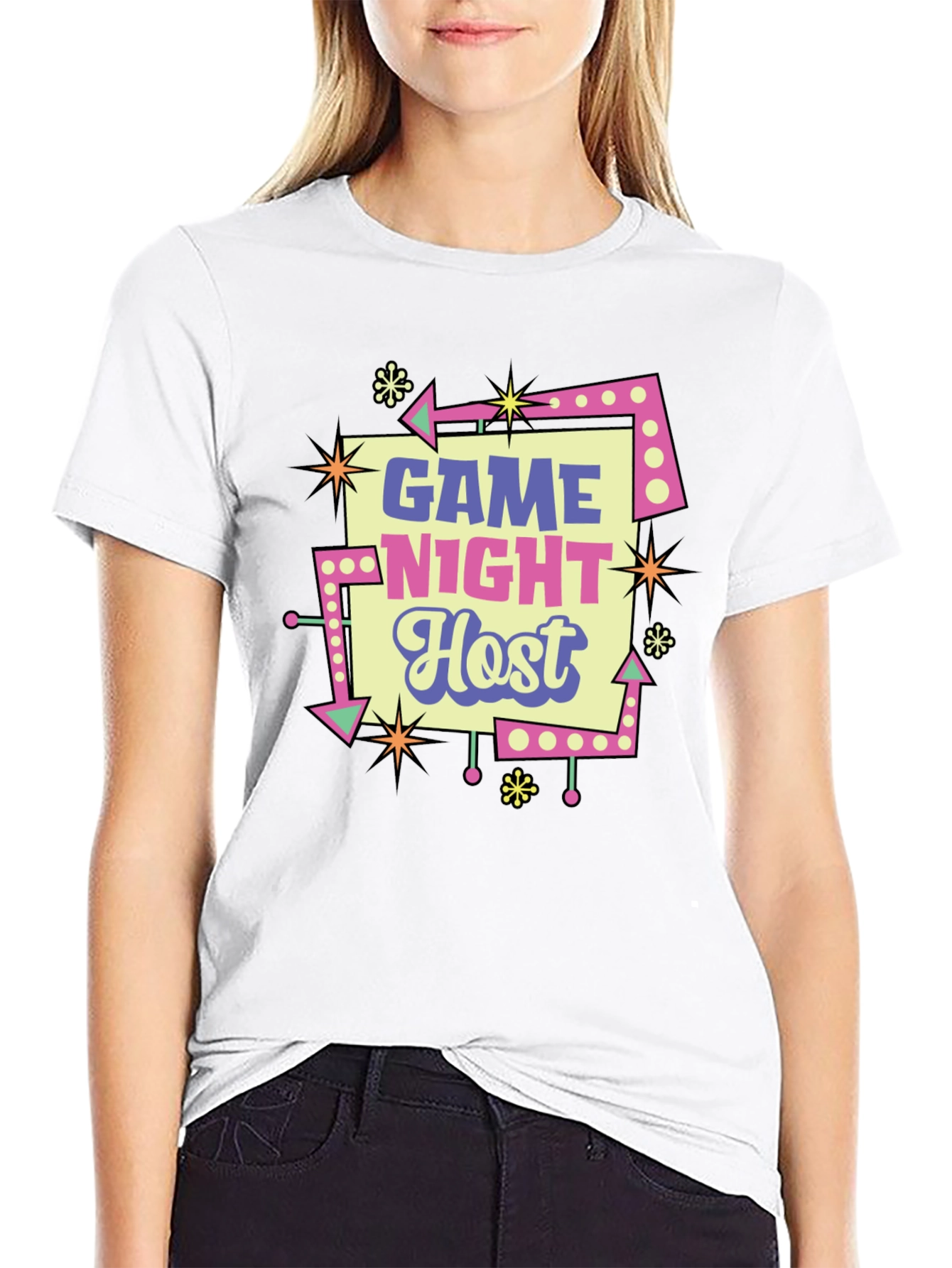 Game Night Host Retro Style T-Shirt