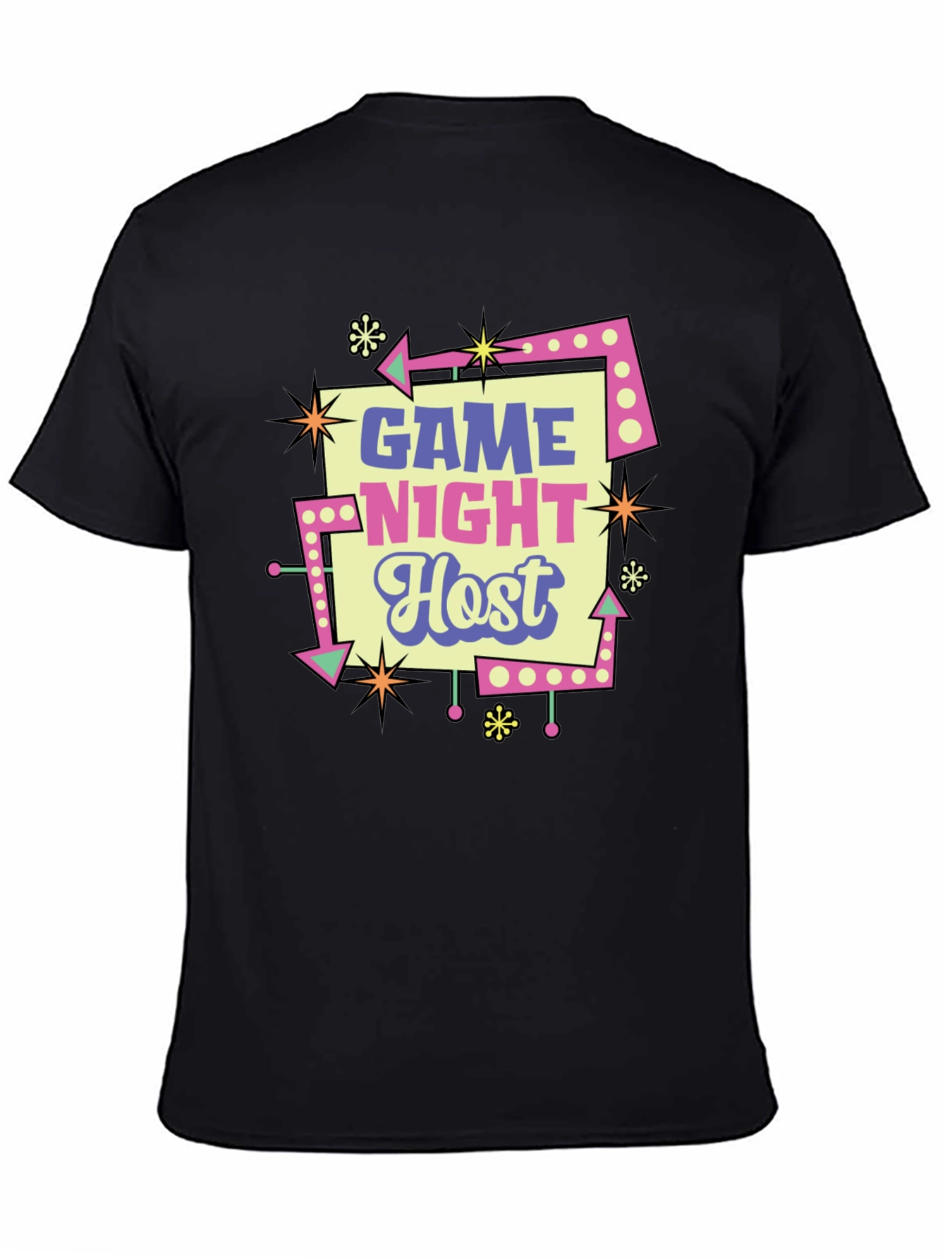 Game Night Host Retro Style T-Shirt