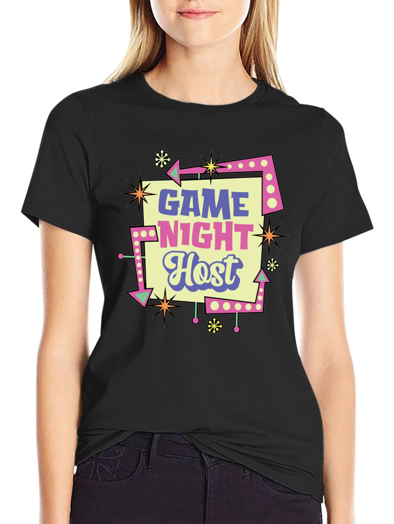 Game Night Host Retro Style T-Shirt