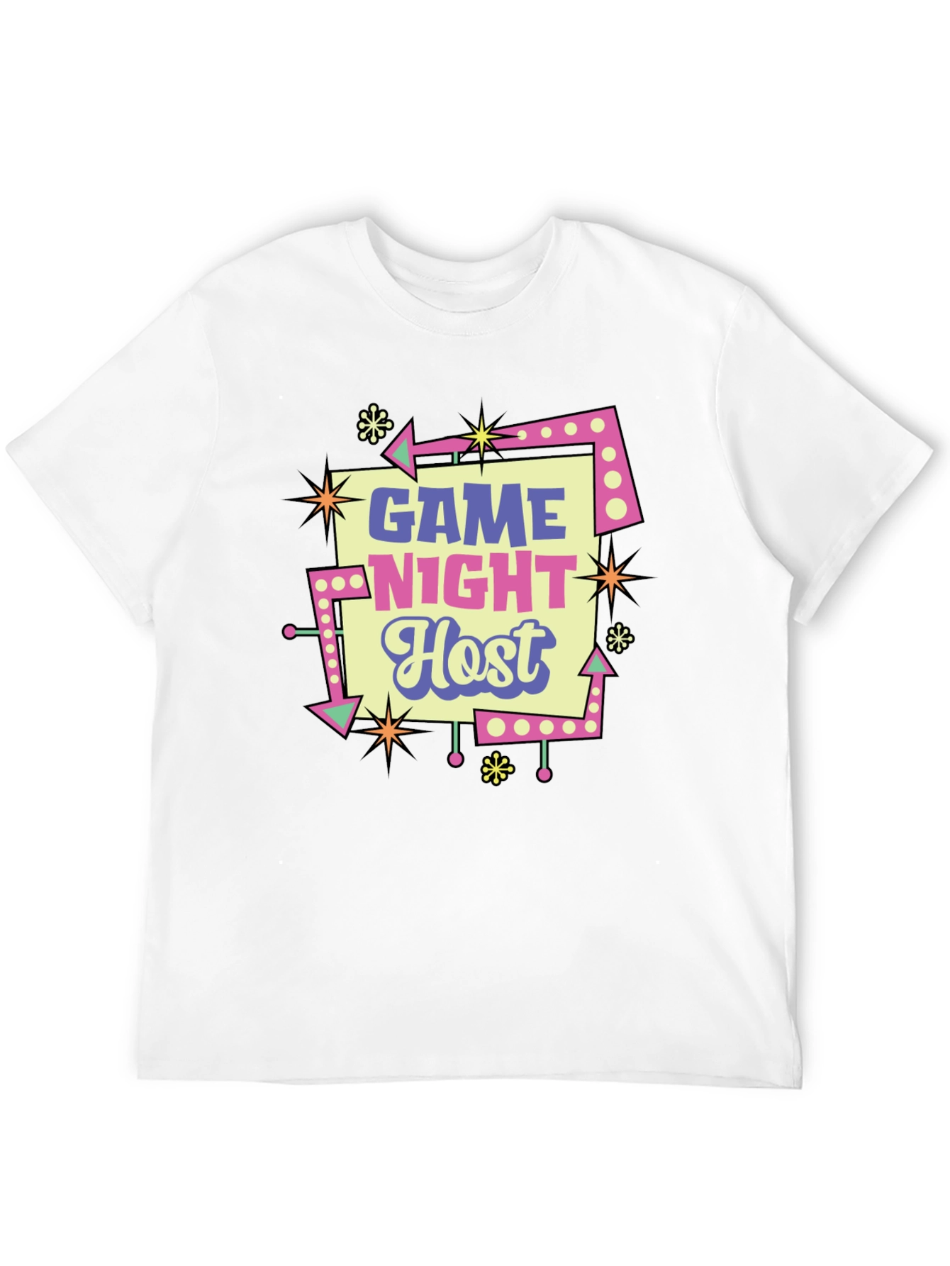 Game Night Host Retro Style T-Shirt
