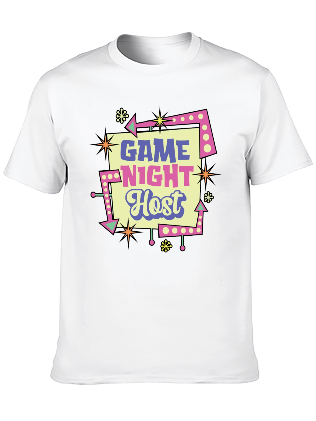 Game Night Host Retro Style T-Shirt