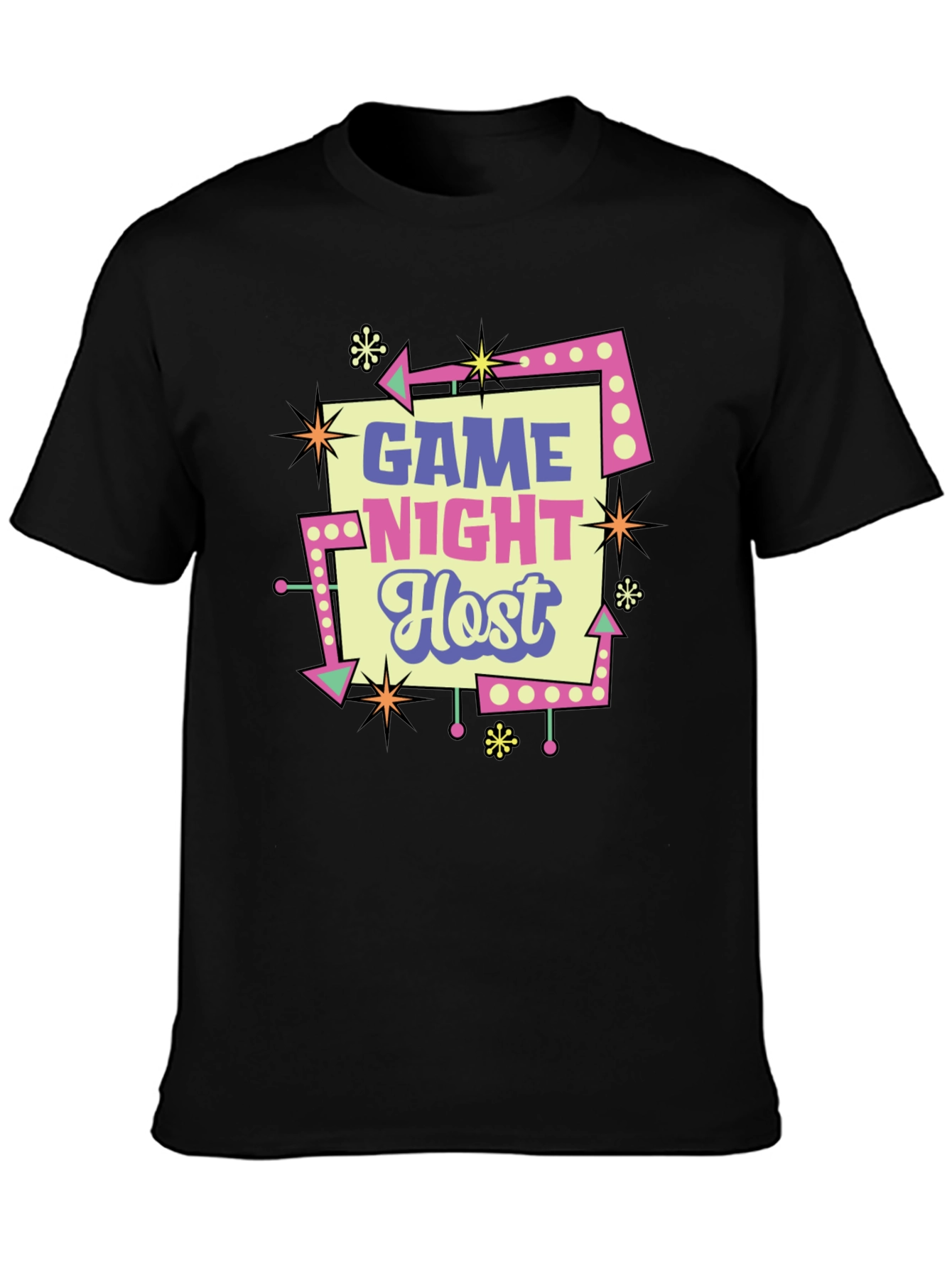 Game Night Host Retro Style T-Shirt