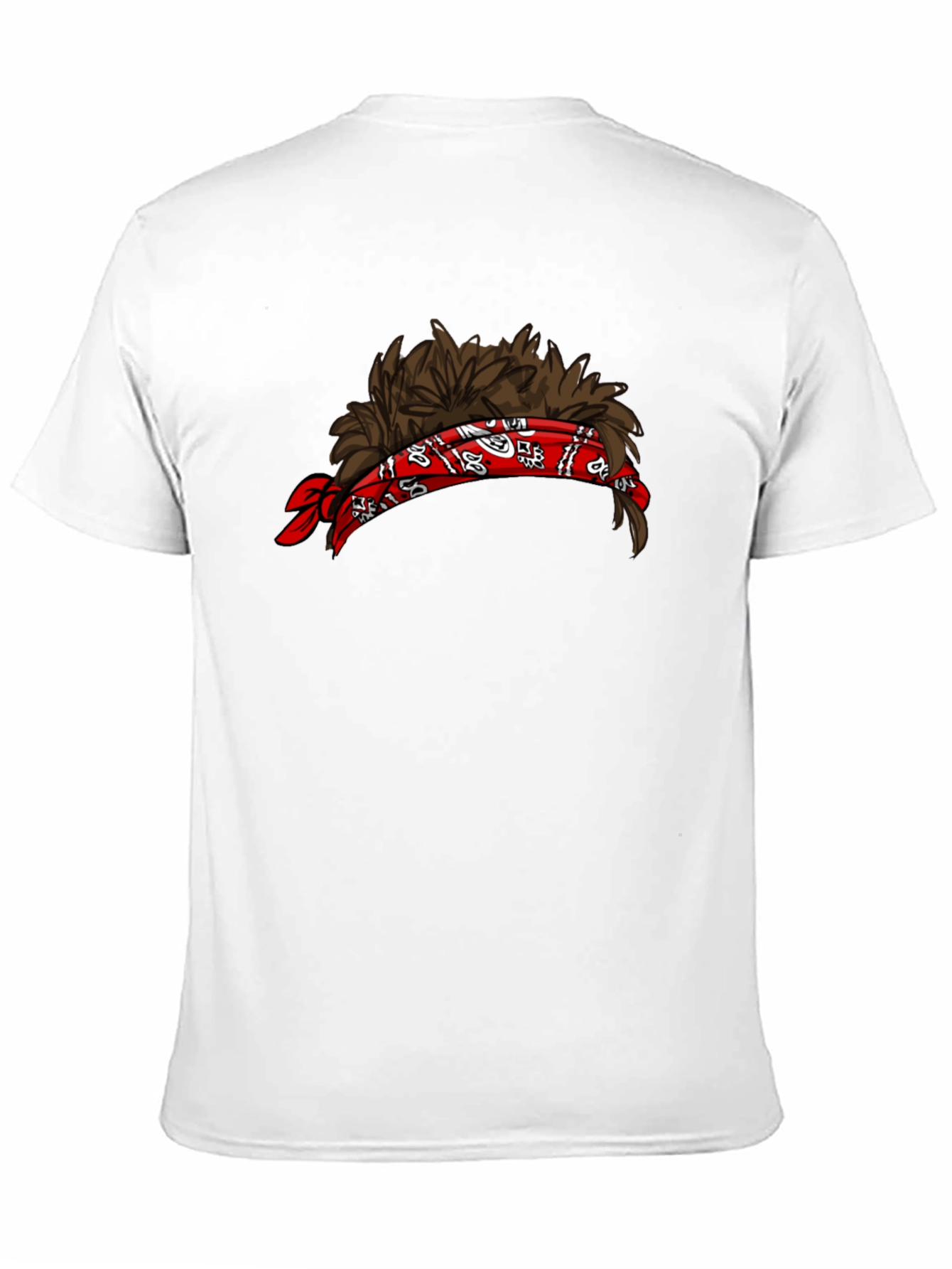 Mullet Headband Graphic Tee - Funny Novelty Shirt