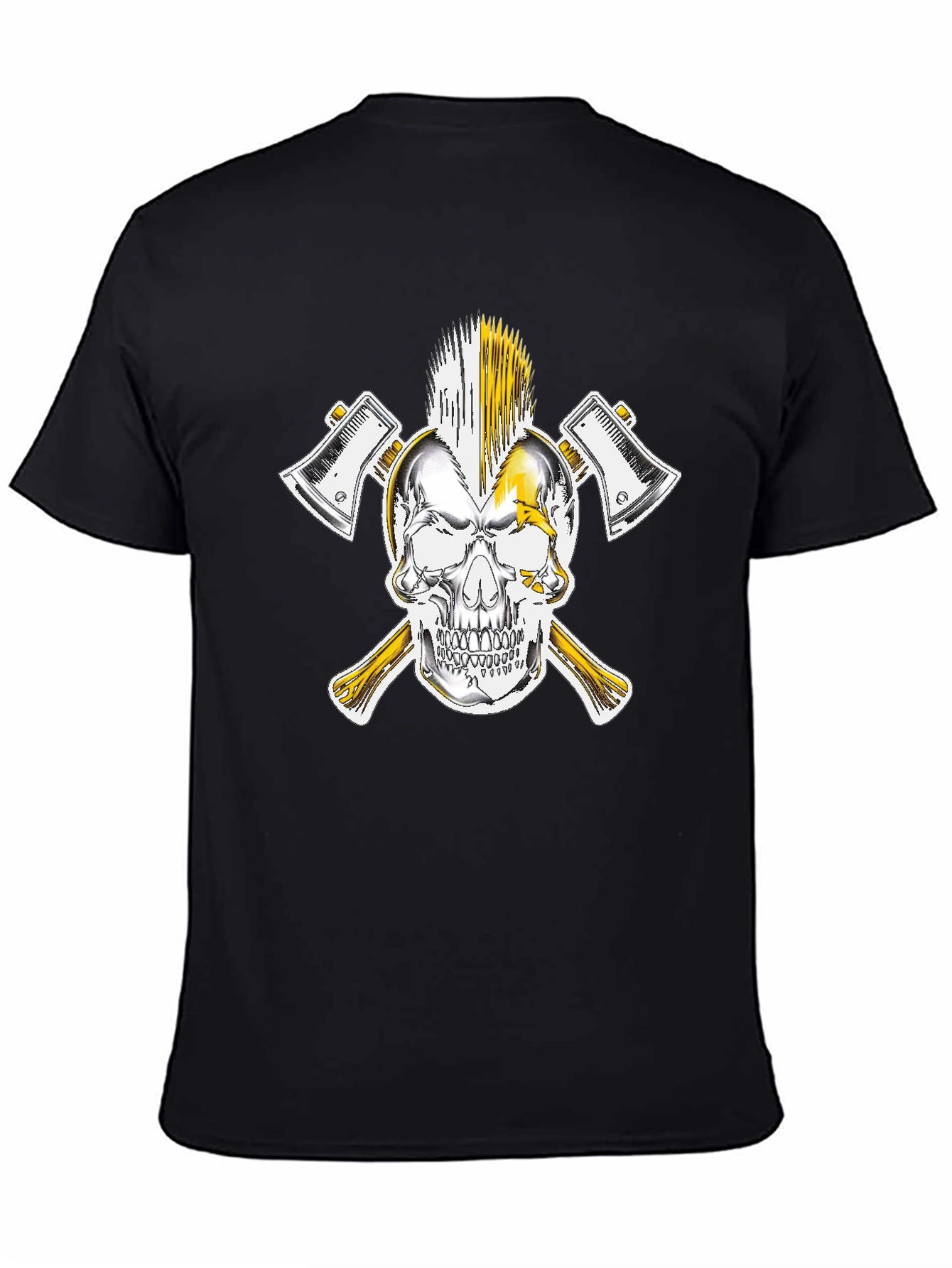 Skull & Axes Graphic Tee - Black