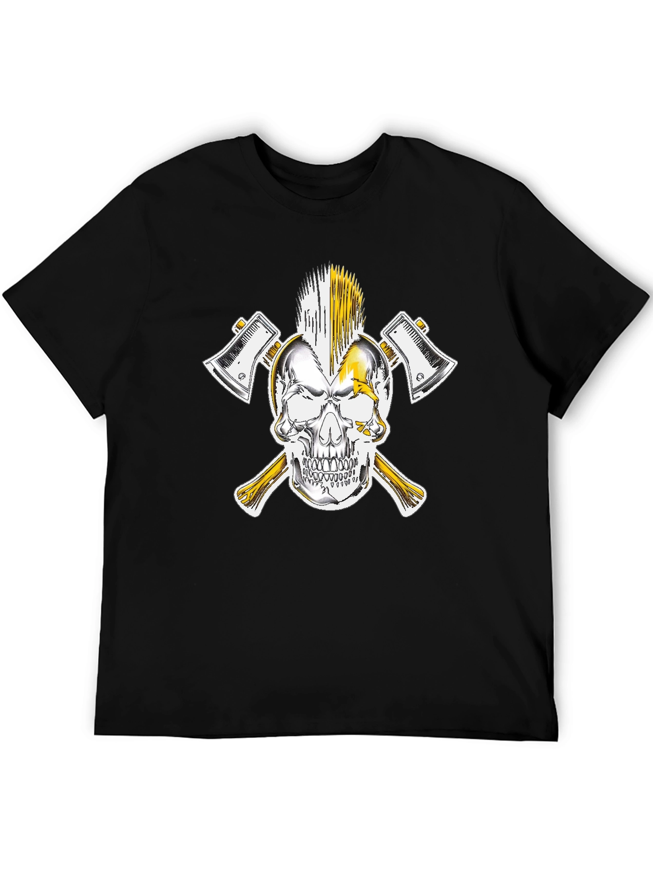 Skull & Axes Graphic Tee - Black