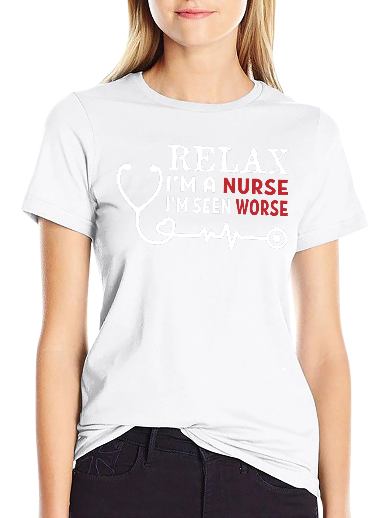 Relax Im A Nurse T-Shirt Funny Gift