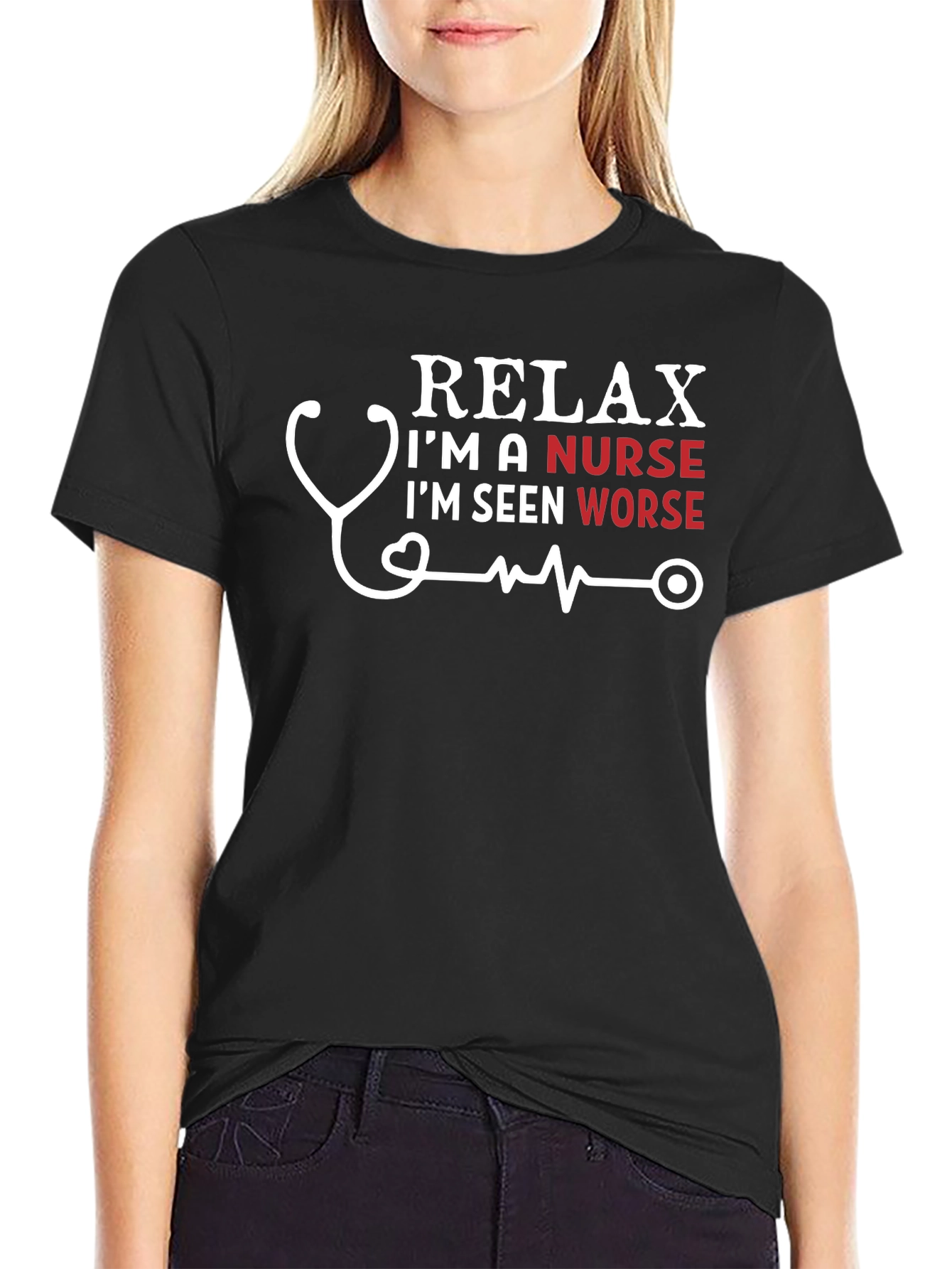 Relax Im A Nurse T-Shirt Funny Gift