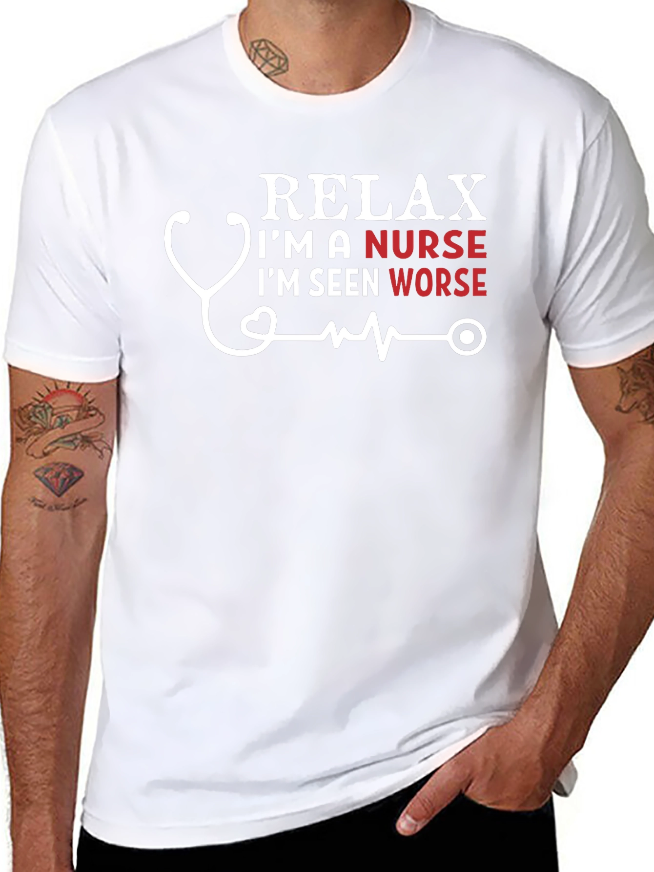Relax Im A Nurse T-Shirt Funny Gift