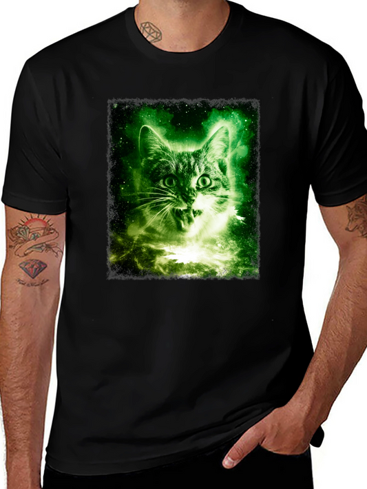 Cosmic Cat Graphic T-Shirt