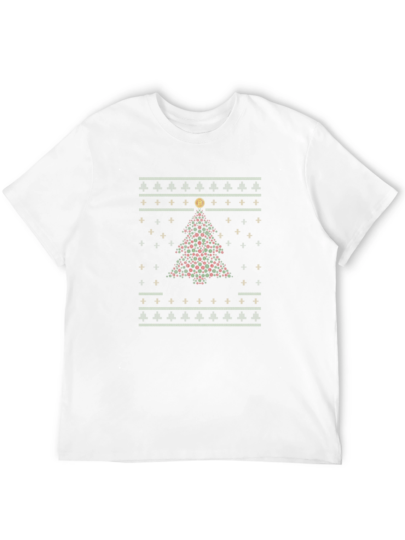 Bitcoin Christmas Tree Ugly Sweater T-Shirt