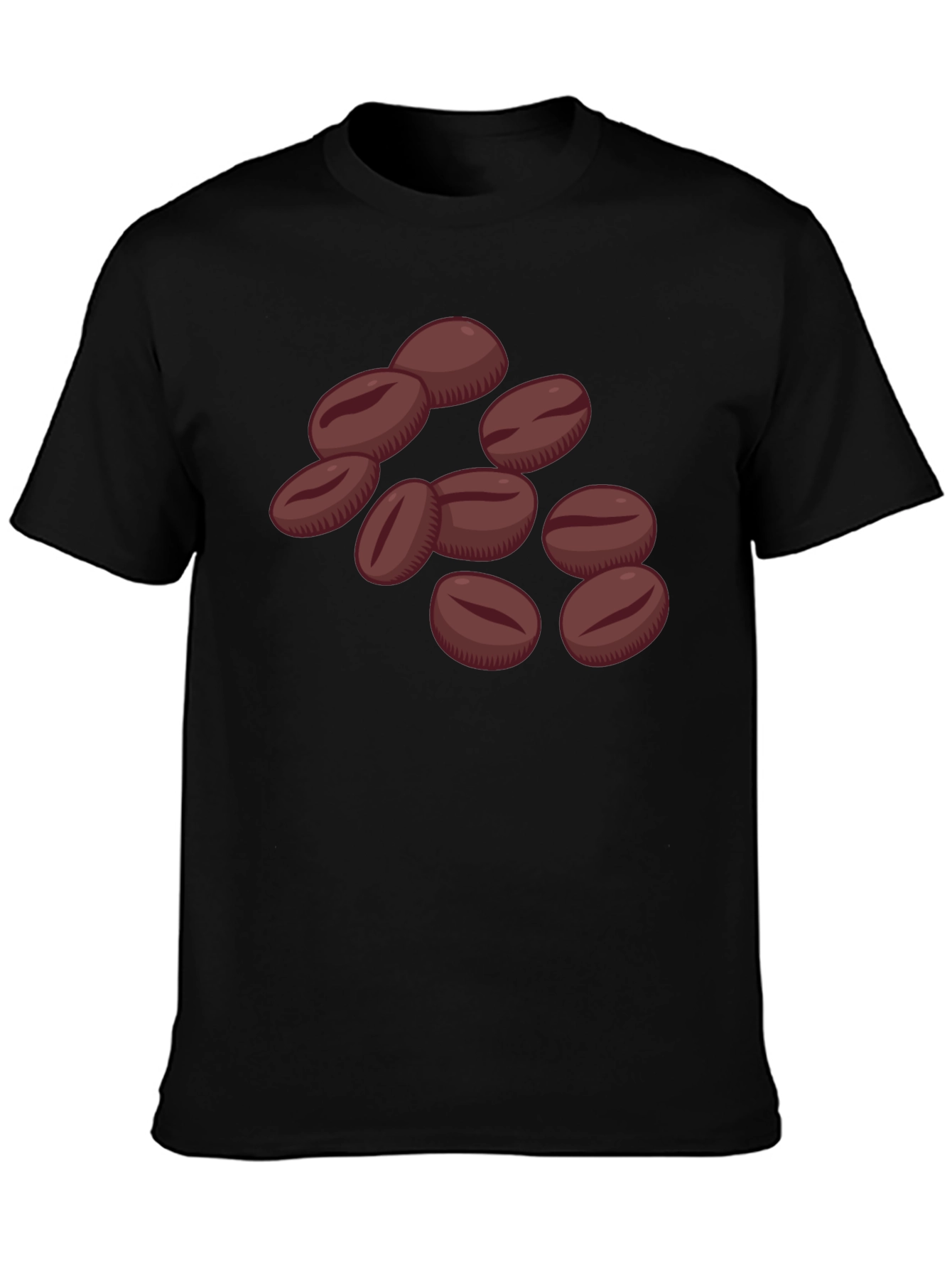 Coffee Bean Graphic Tee - Unisex Black T-Shirt
