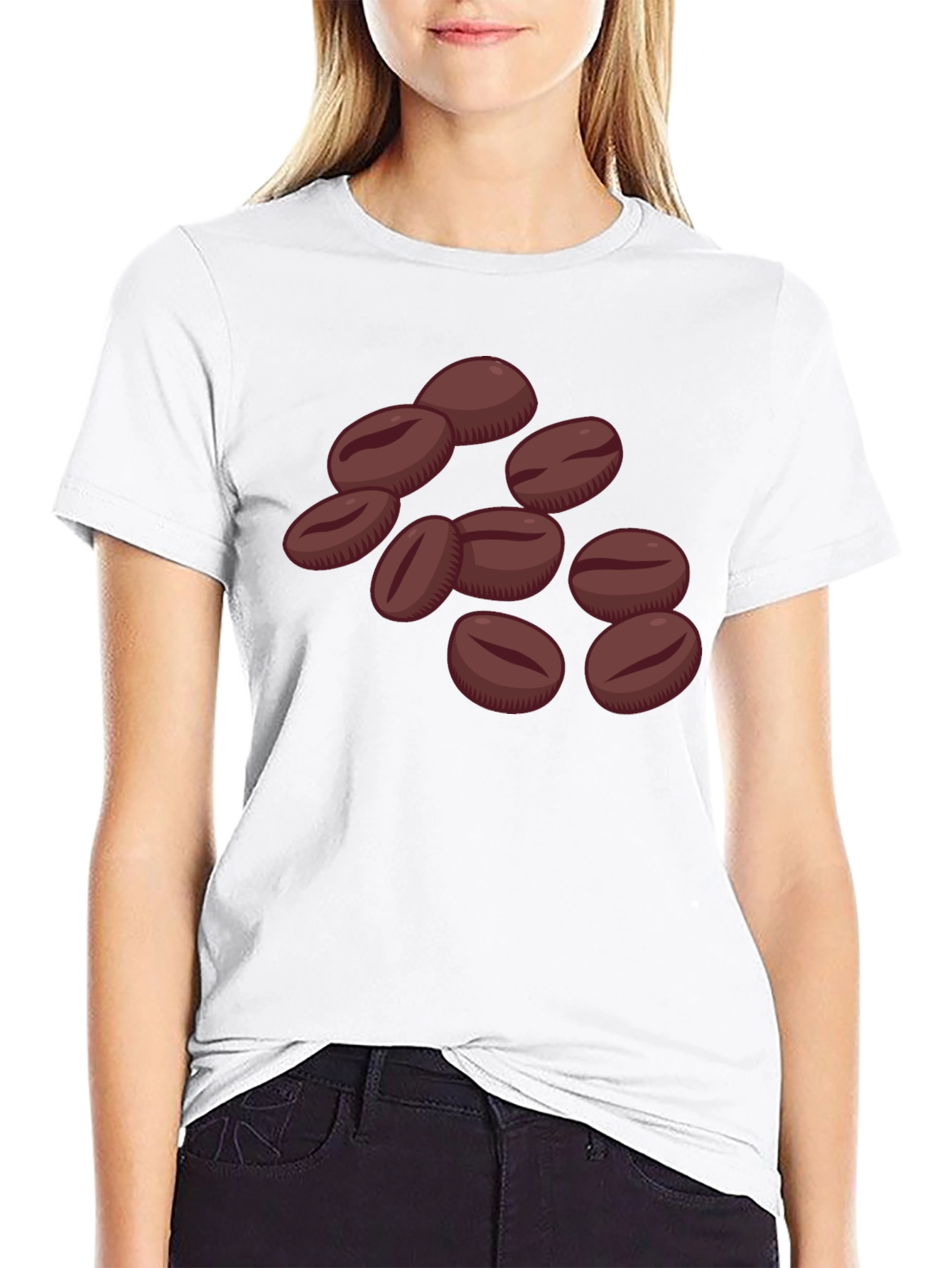 Coffee Bean Graphic Tee - Unisex Black T-Shirt