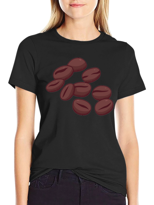 Coffee Bean Graphic Tee - Unisex Black T-Shirt