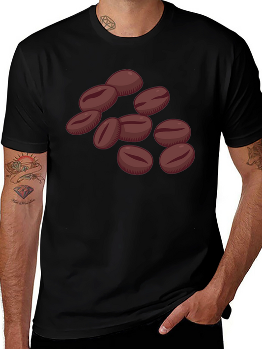 Coffee Bean Graphic Tee - Unisex Black T-Shirt