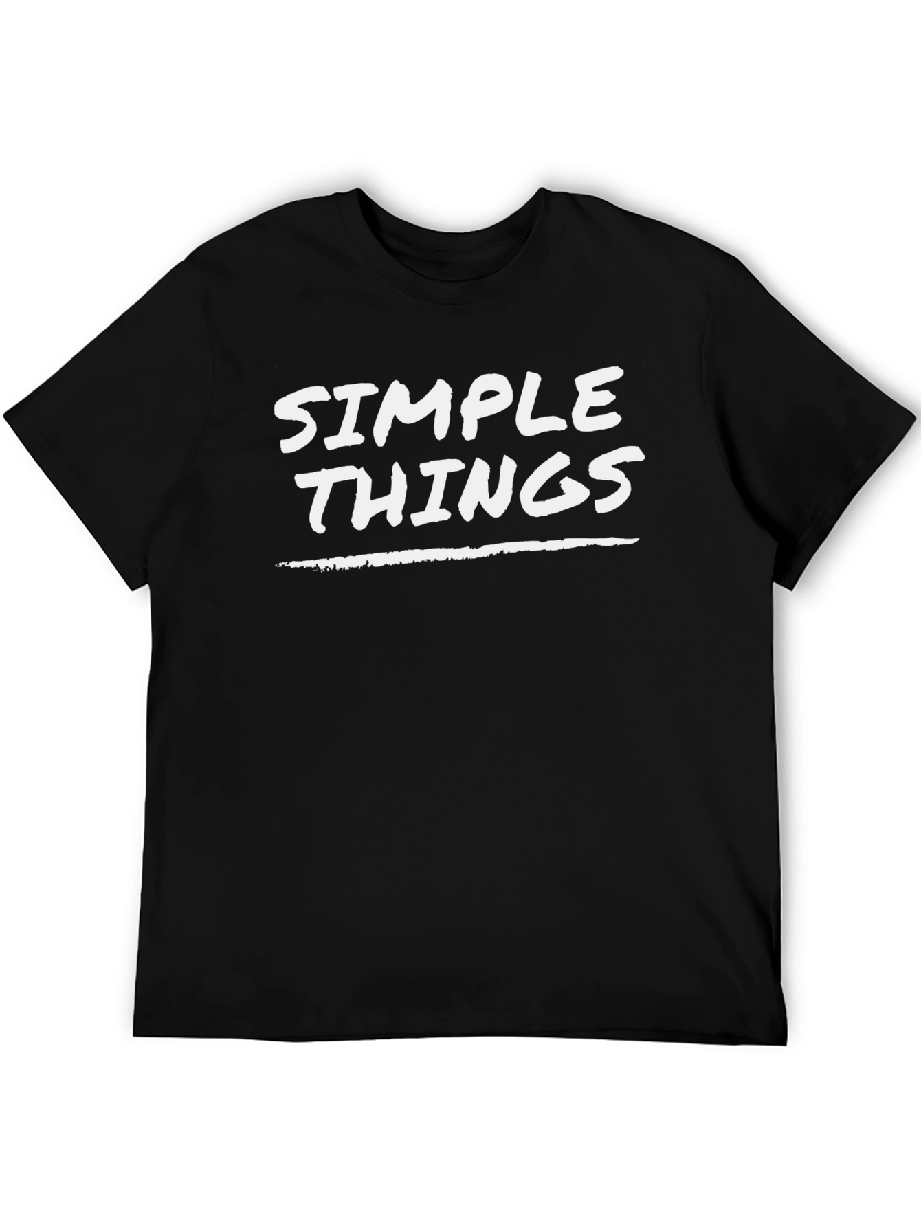 Simple Things Black Graphic Tee