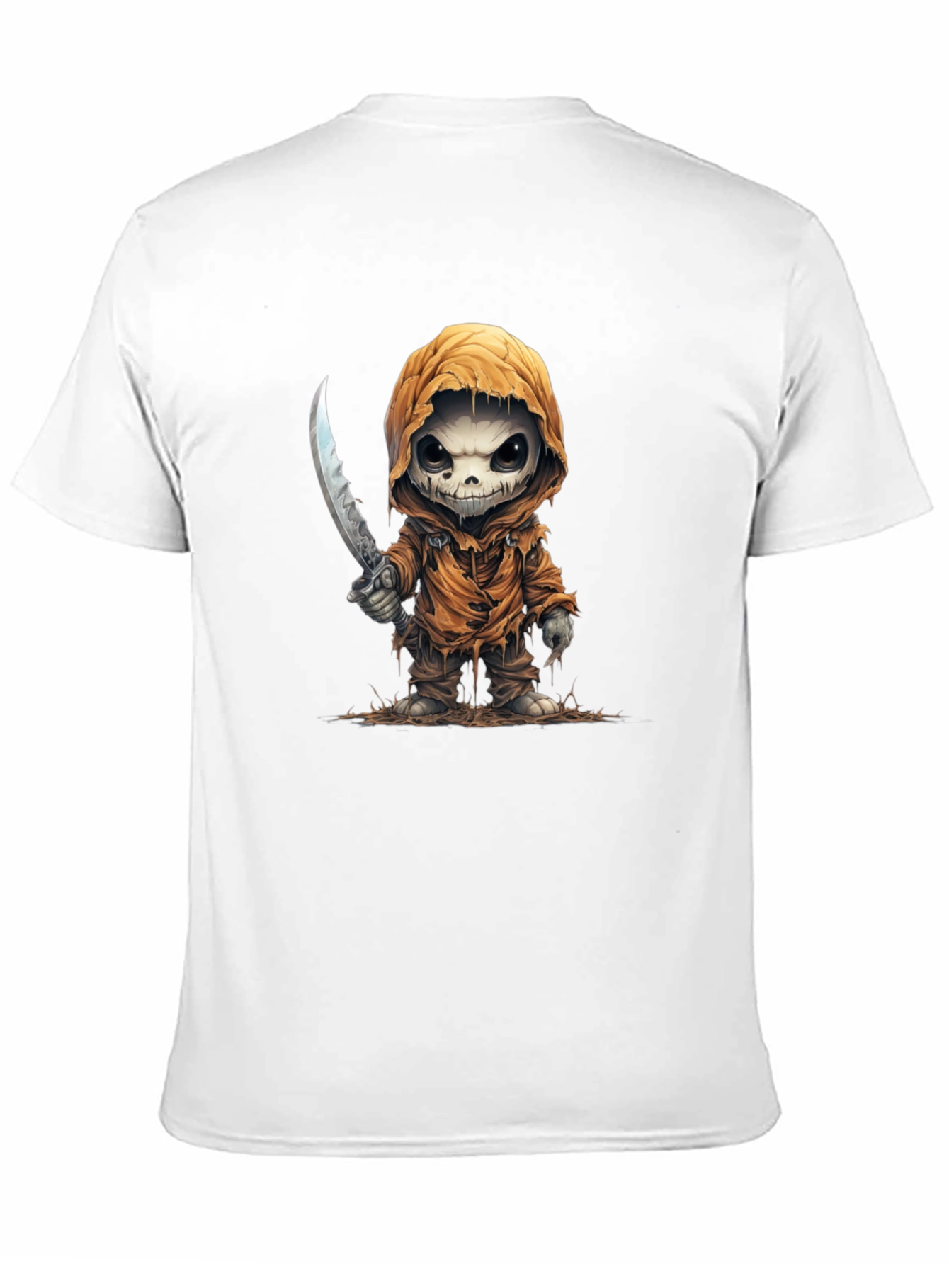 Grim Reaper Cartoon T-Shirt - Black
