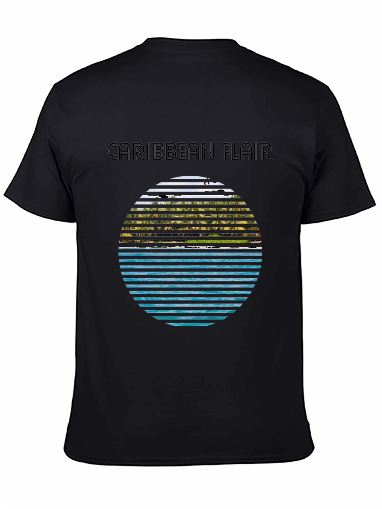 Caribbean Flair Graphic Tee - Tropical Island Vibe