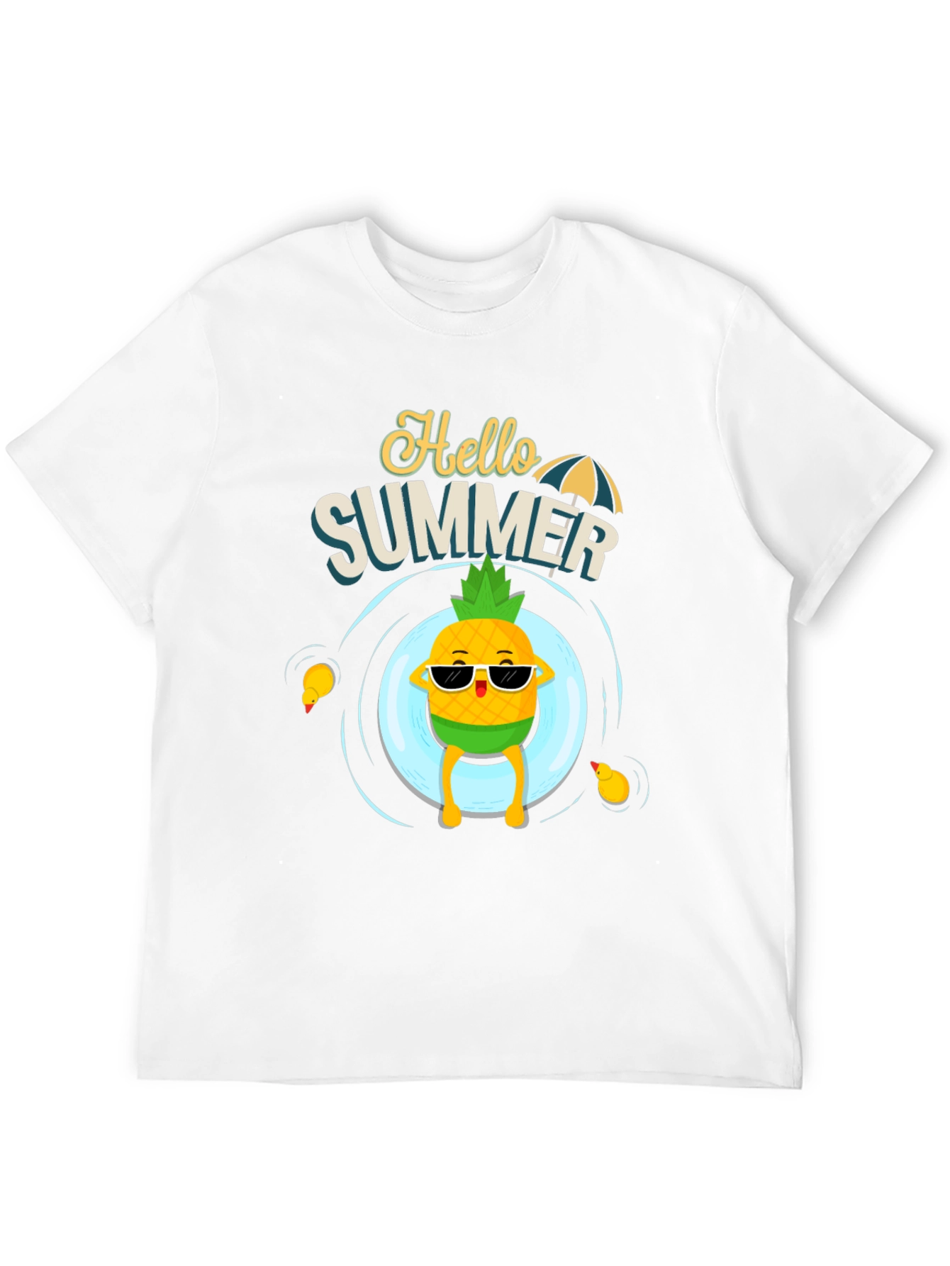 Hello Summer T-Shirt - Pineapple Pool Party