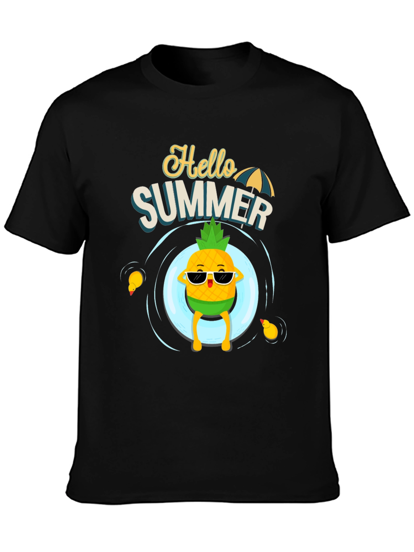 Hello Summer T-Shirt - Pineapple Pool Party