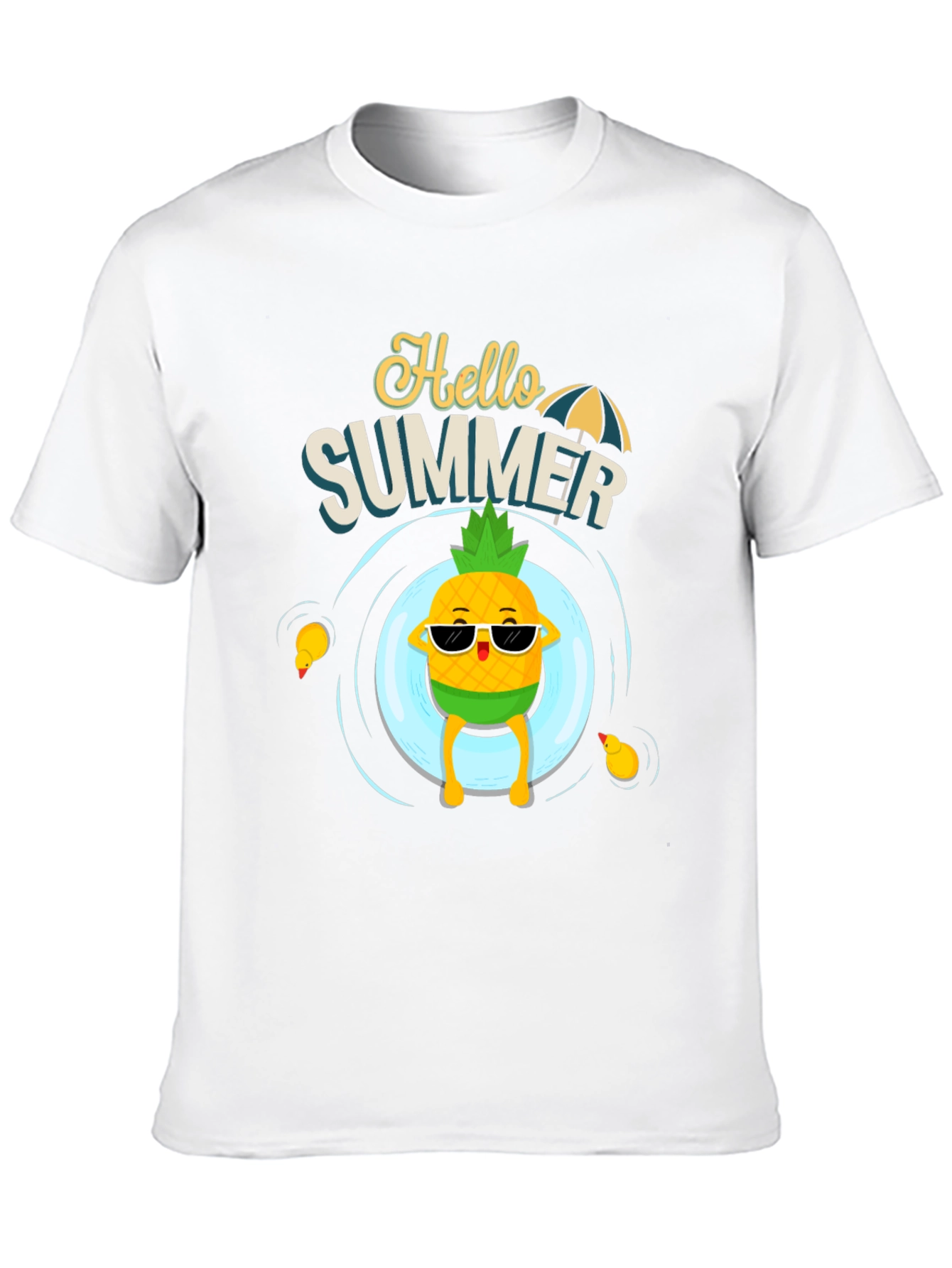Hello Summer T-Shirt - Pineapple Pool Party