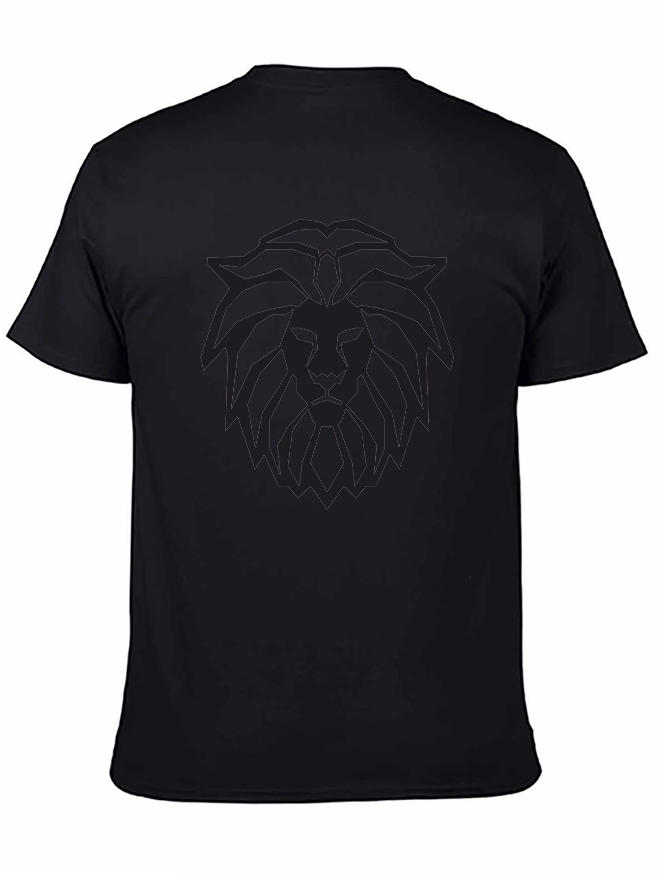 Lion Graphic Black T-Shirt - Stylish Mens Tee