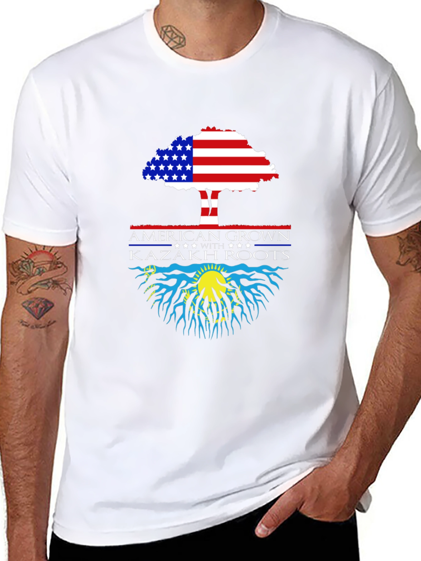 American Grown Kazakh Roots T-Shirt
