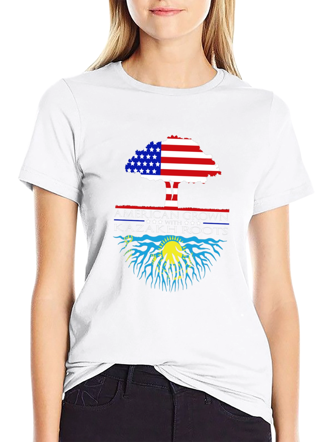 American Grown Kazakh Roots T-Shirt