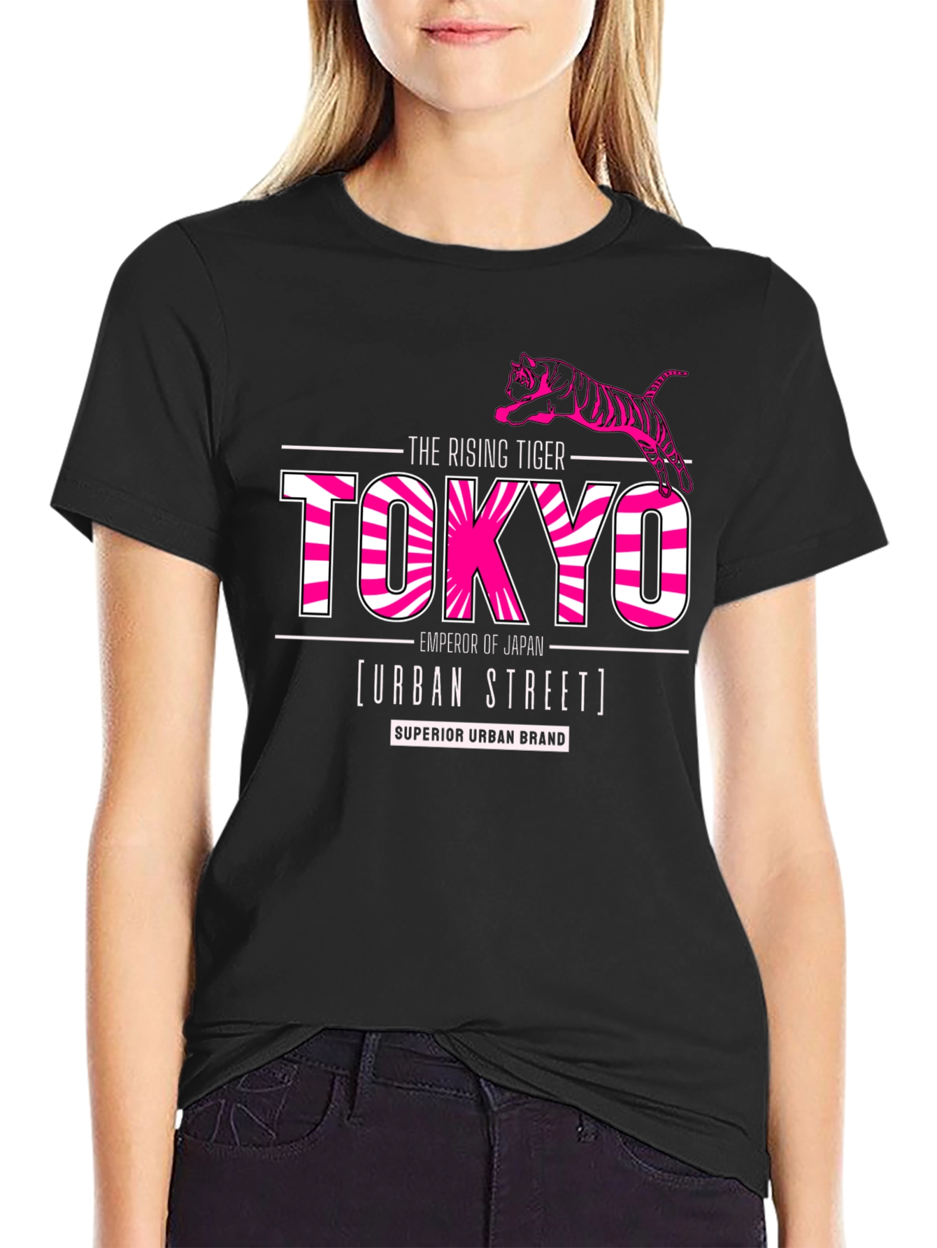 Tokyo Rising Tiger Graphic Tee - Urban Street Style