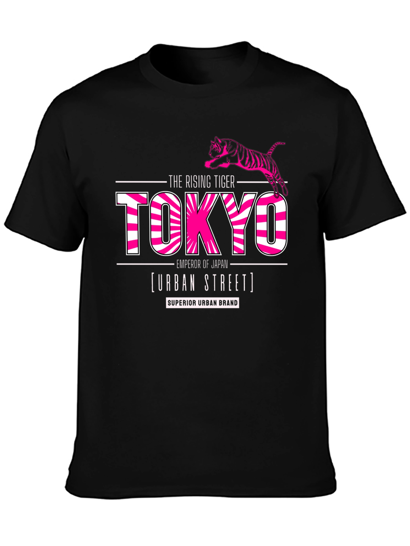 Tokyo Rising Tiger Graphic Tee - Urban Street Style